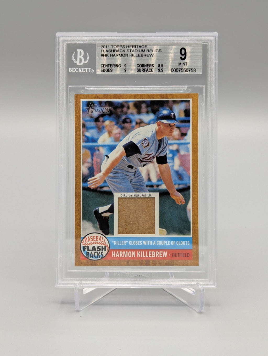2011 Topps Heritage Flashback Stadium Relic Complete Set BGS Pop 1  (10 Cards)