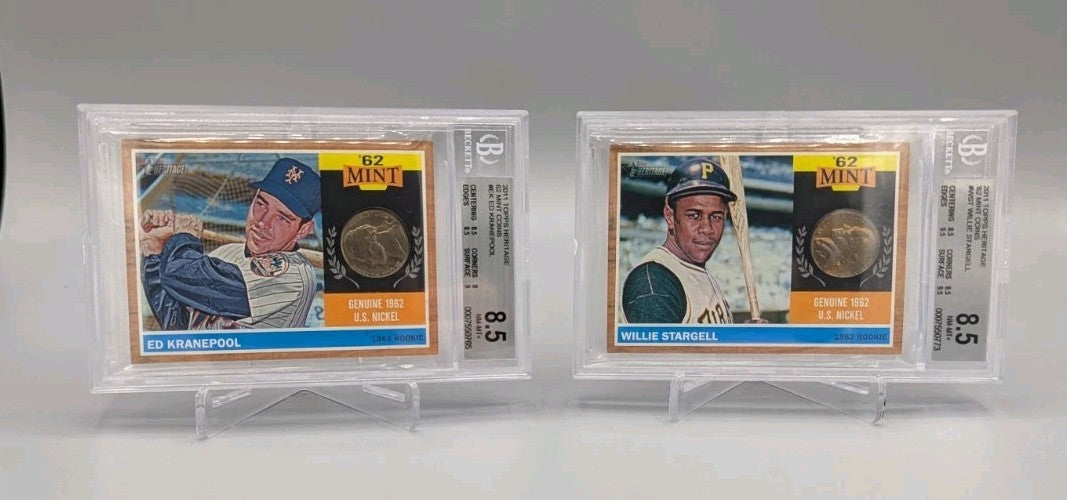 2011 Topps Heritage 62 Mint Coin Complete Set BGS Most Pop 1  (20 Cards)