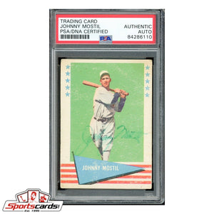 Johnny Mostil Signed Auto 1961 Fleer Card - PSA/DNA