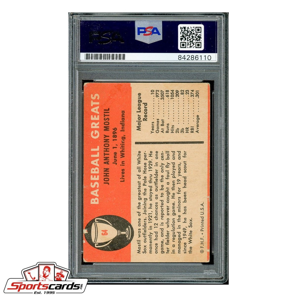 Johnny Mostil Signed Auto 1961 Fleer Card - PSA/DNA