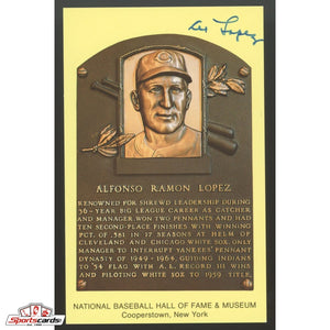 Al Lopez Signed Auto Hall of Fame HOF Postcard - JSA