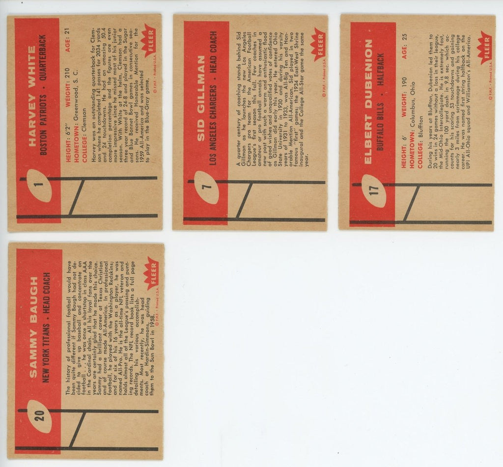 1960 FLEER FOOTBALL COMPLETE SET BREAK - 6 CARDS PER BOX!