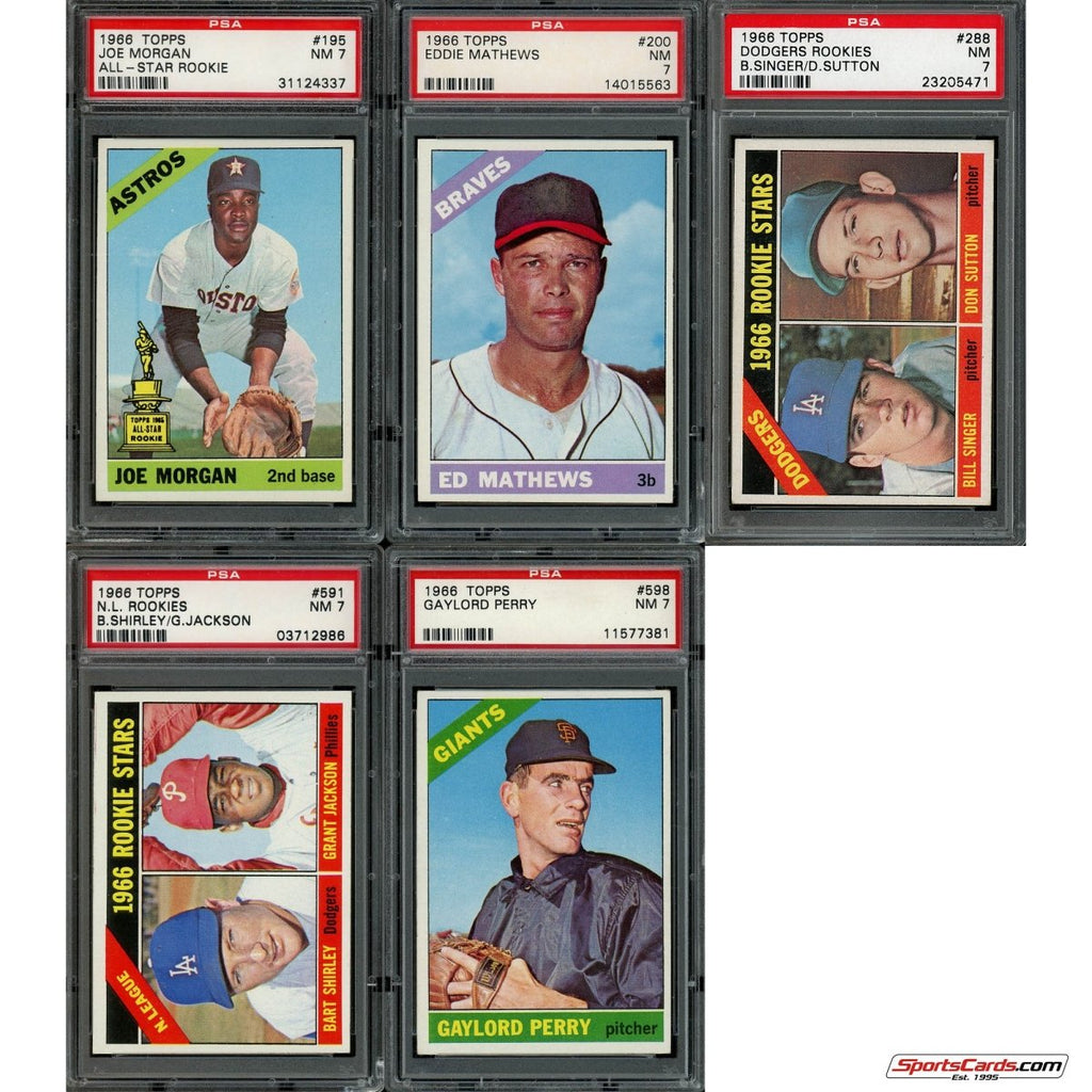 1966 Topps Baseball Complete Graded Set Break - (1) PSA 7 or Better Graded Card Per Box!