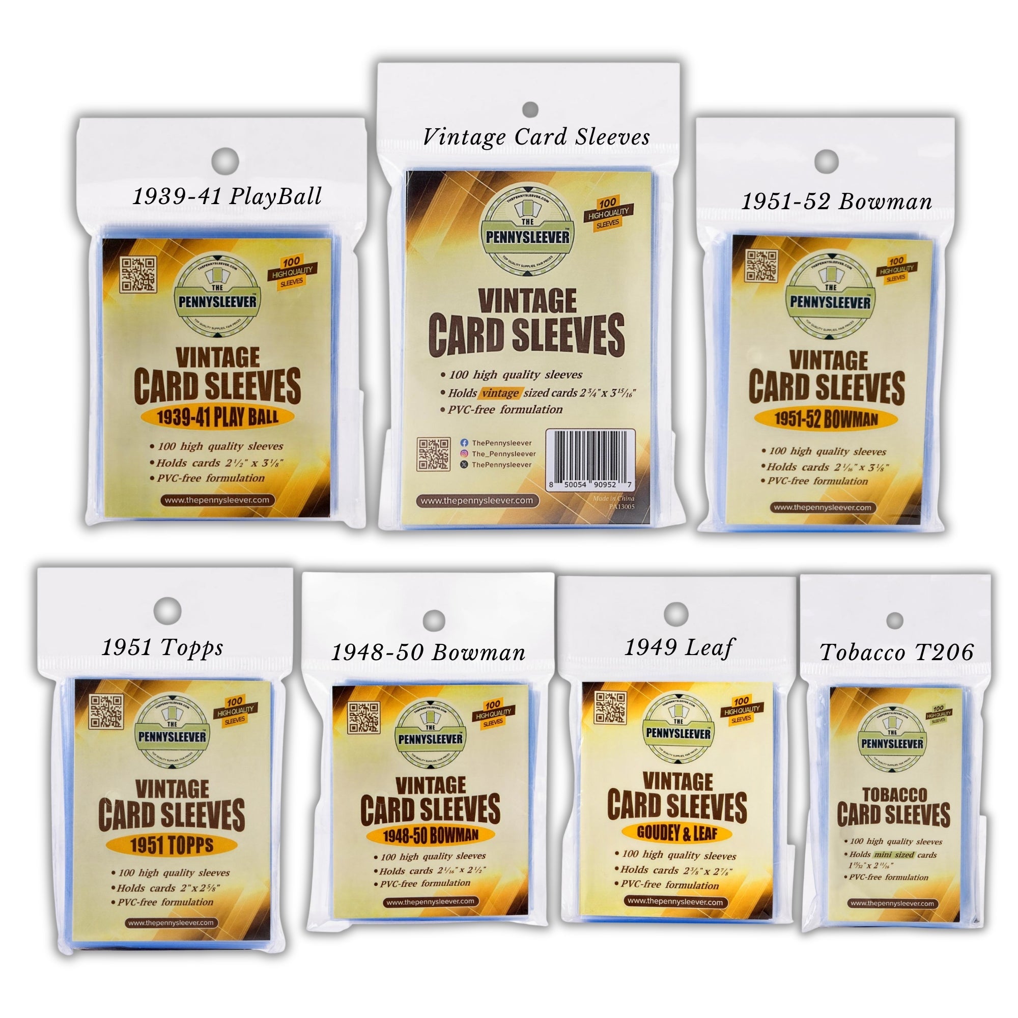 Tobacco Card Sleeves (100 count)