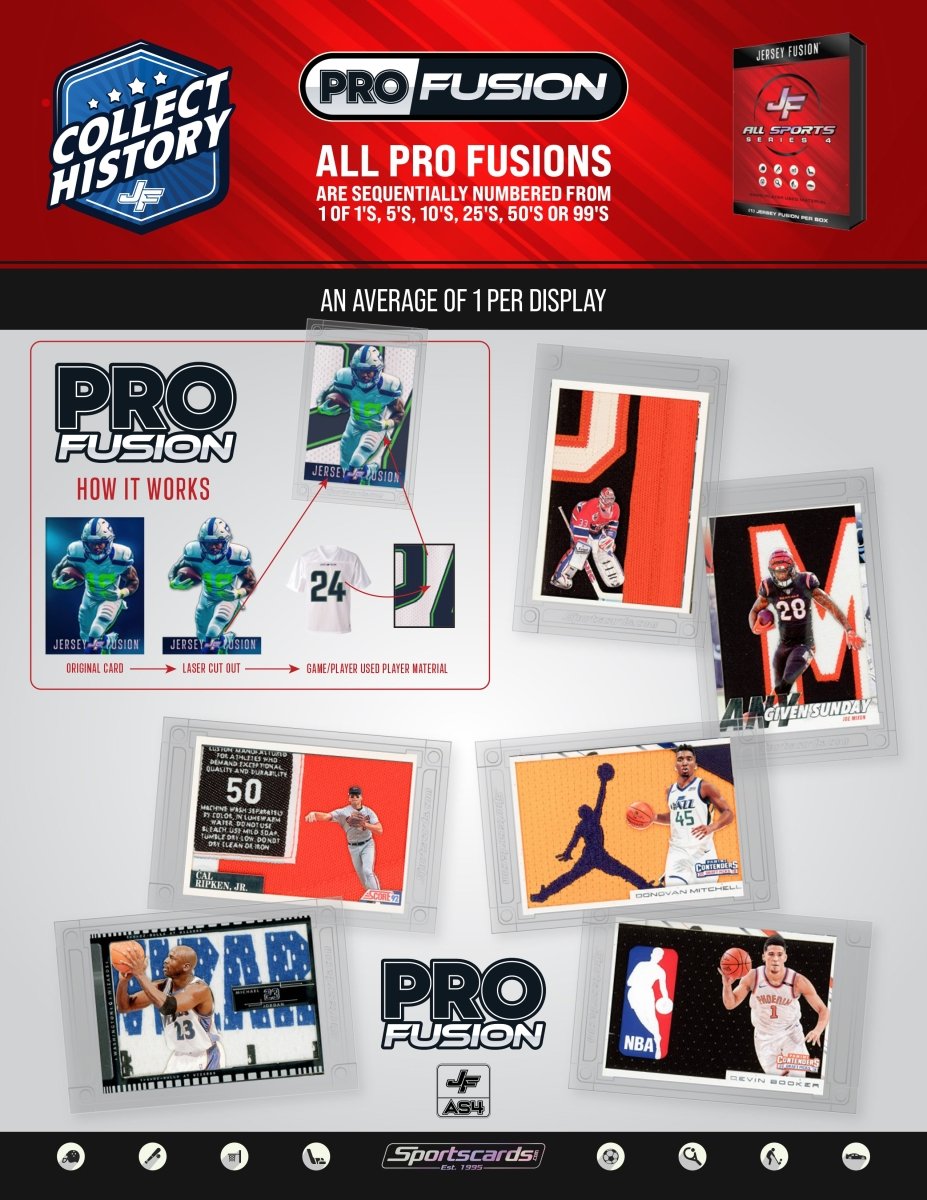 Jersey Fusion All Sports Edition Series 4 Display - (10) Sealed Boxes