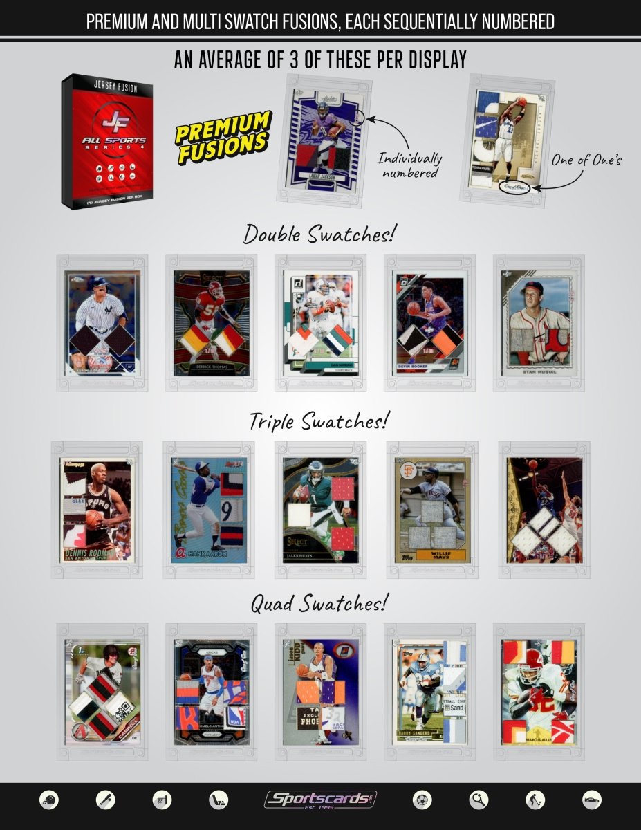 Jersey Fusion All Sports Edition Series 4 Display - (10) Sealed Boxes