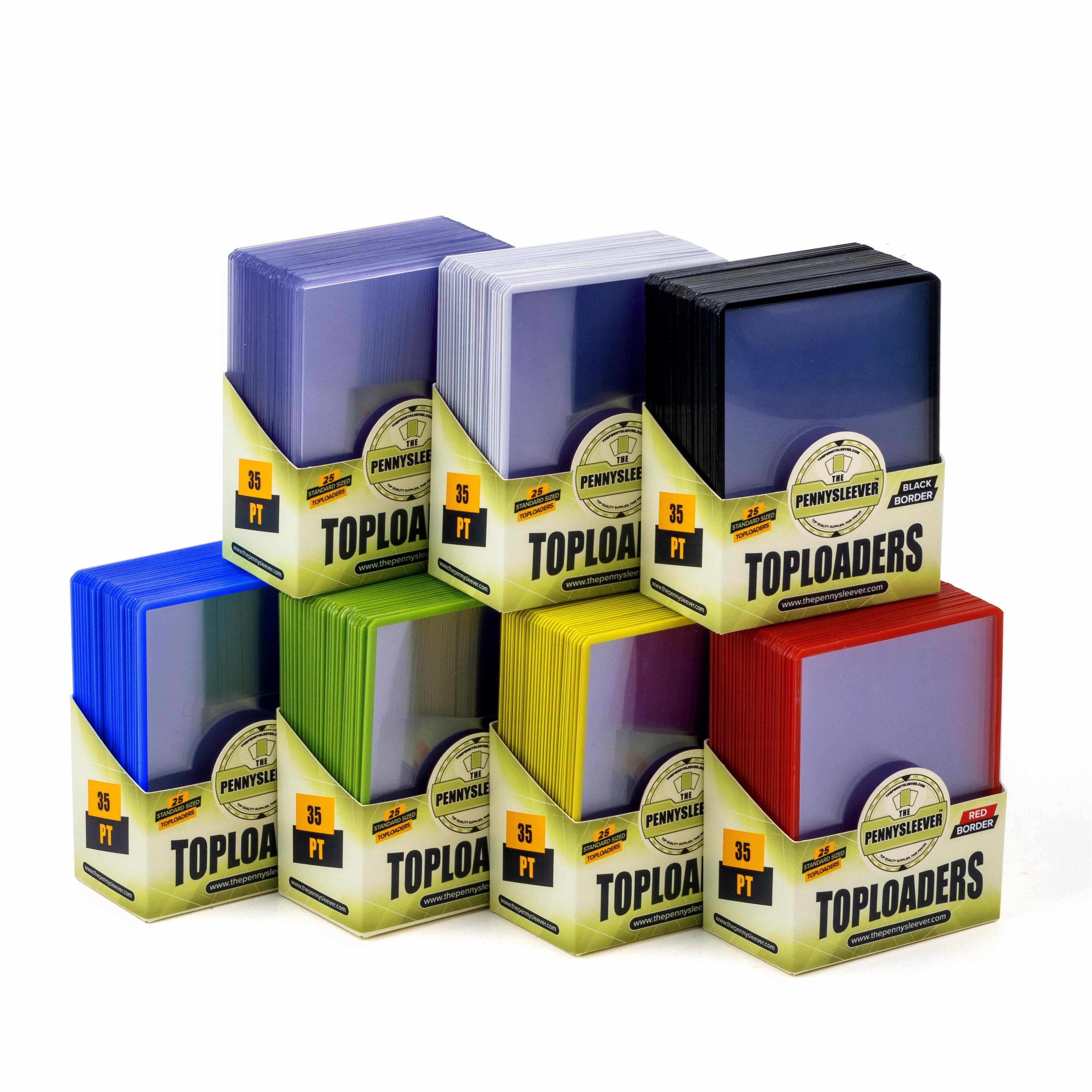 35 pt Colored Border Toploader (25 count)