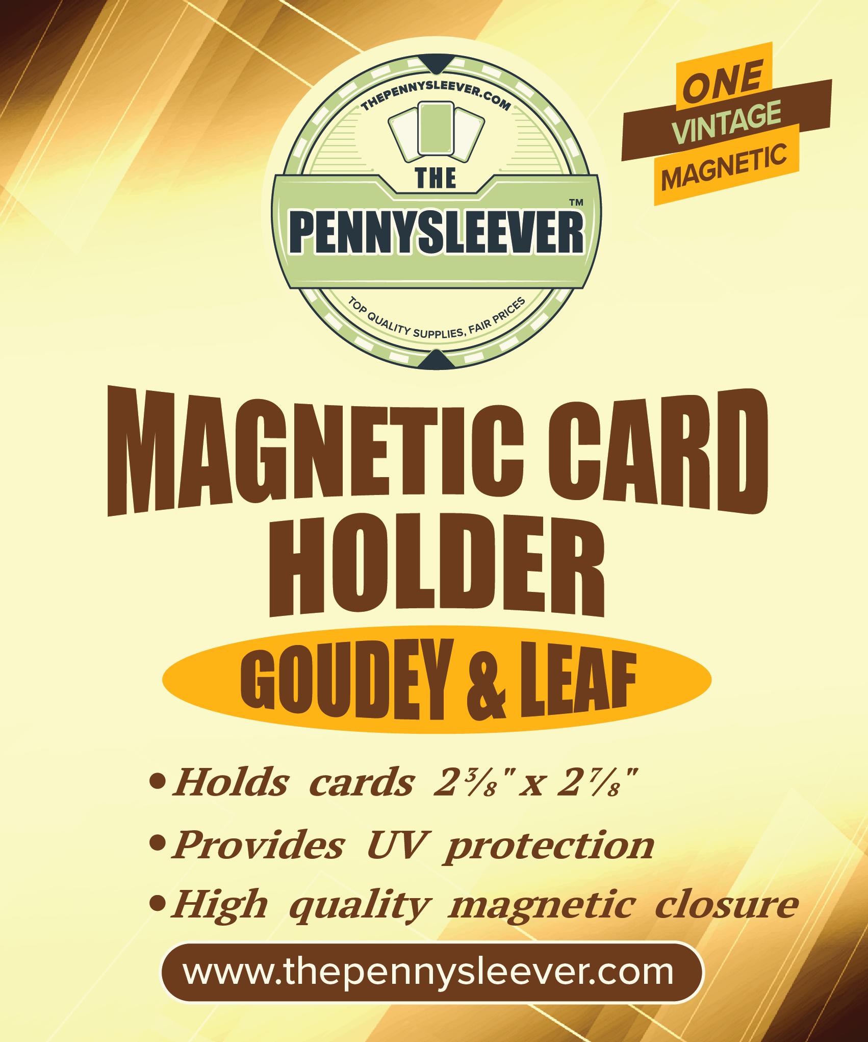 Vintage Magnetic Card Holder