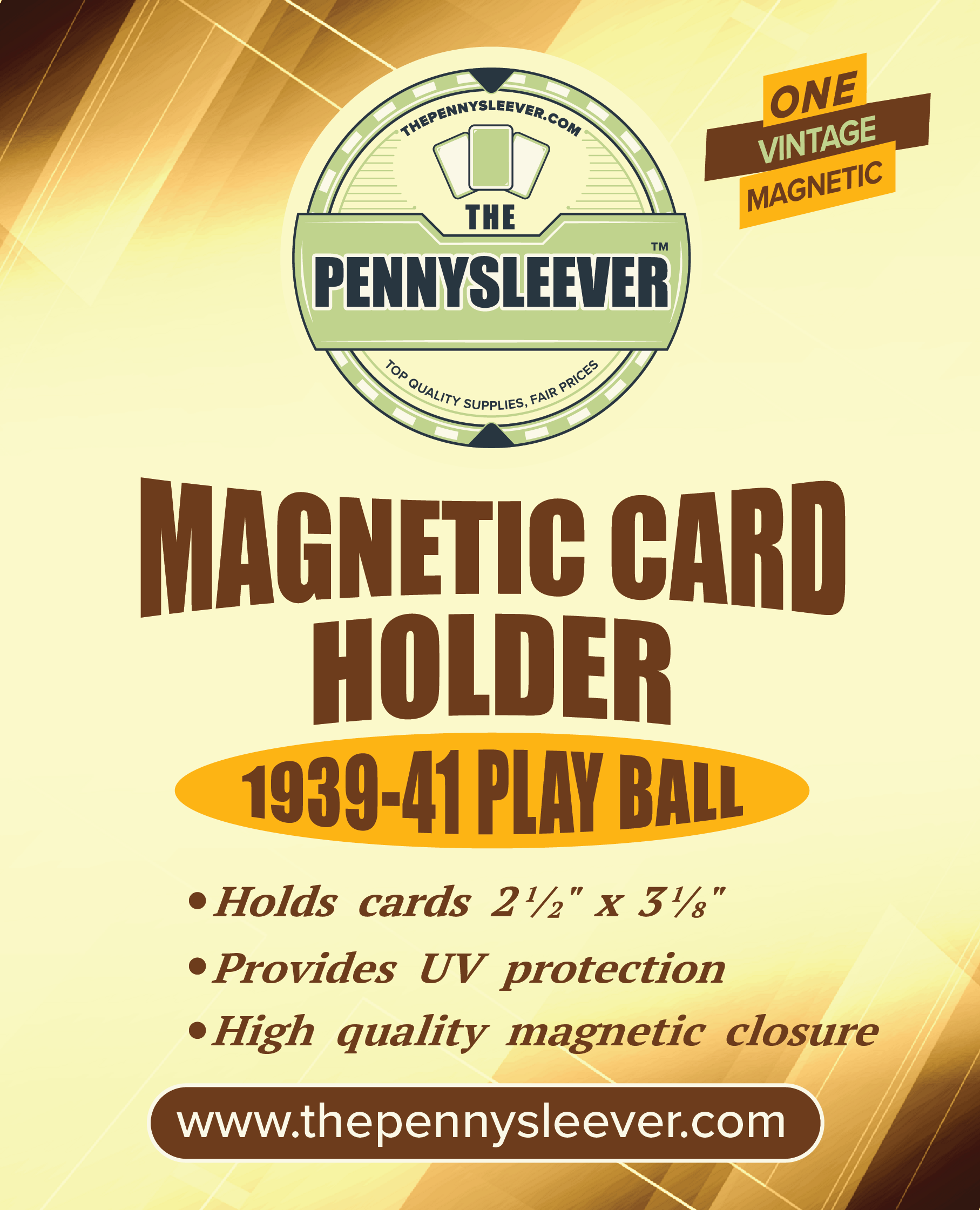 Vintage Magnetic Card Holder