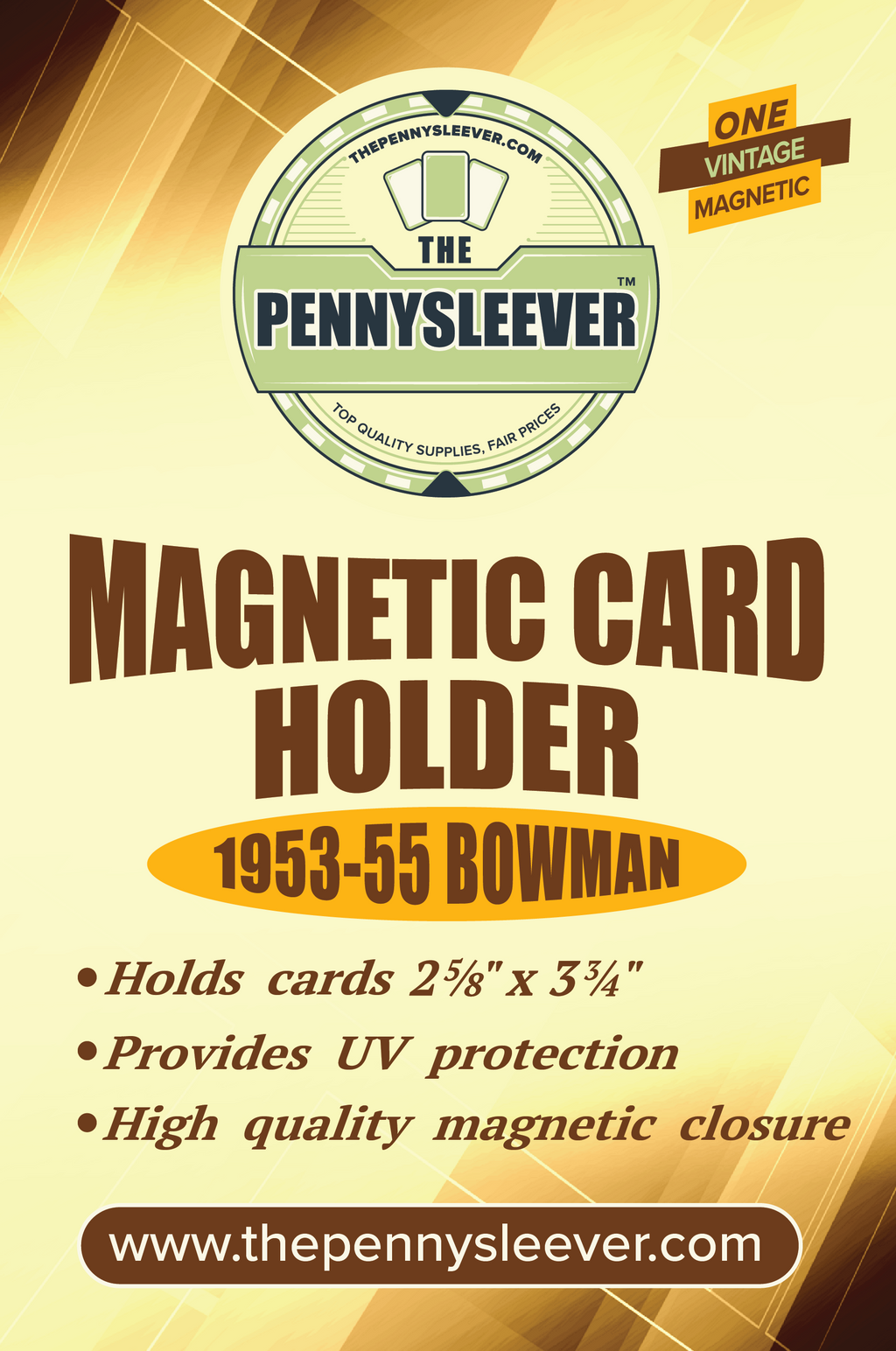 Vintage Magnetic Card Holder