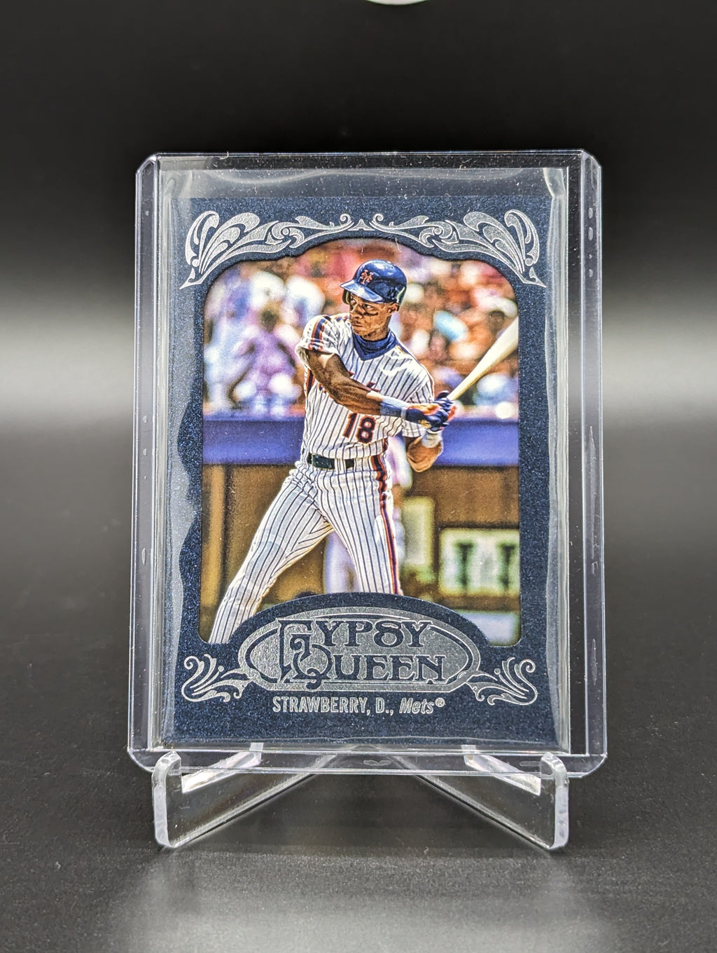 2012 Topps Gypsy Queen Blue Border #245 Darryl Strawberry #/599 Mets
