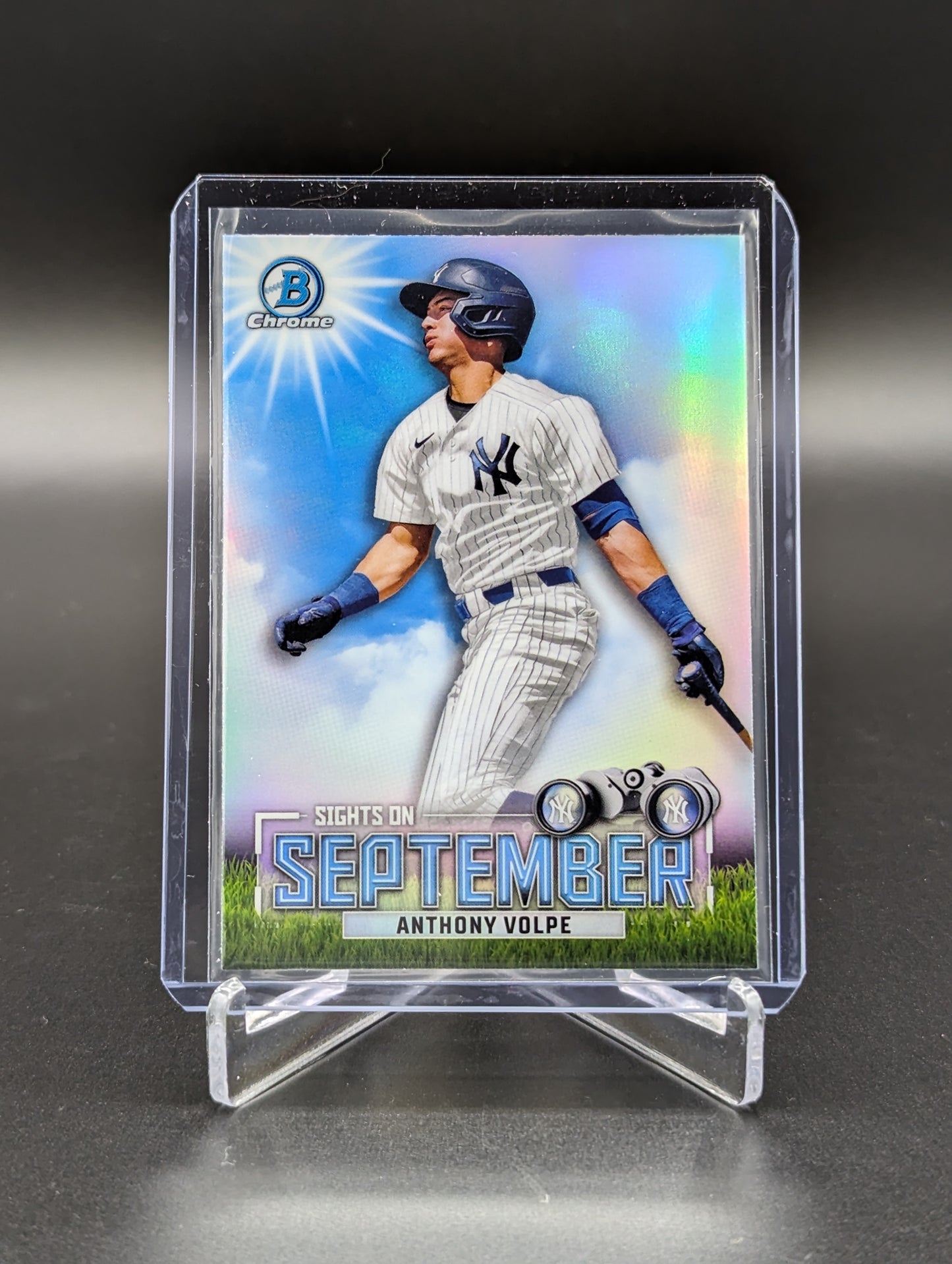 2023 Bowman Chrome Sights On September #SOS-14 Anthony Volpe Yankees