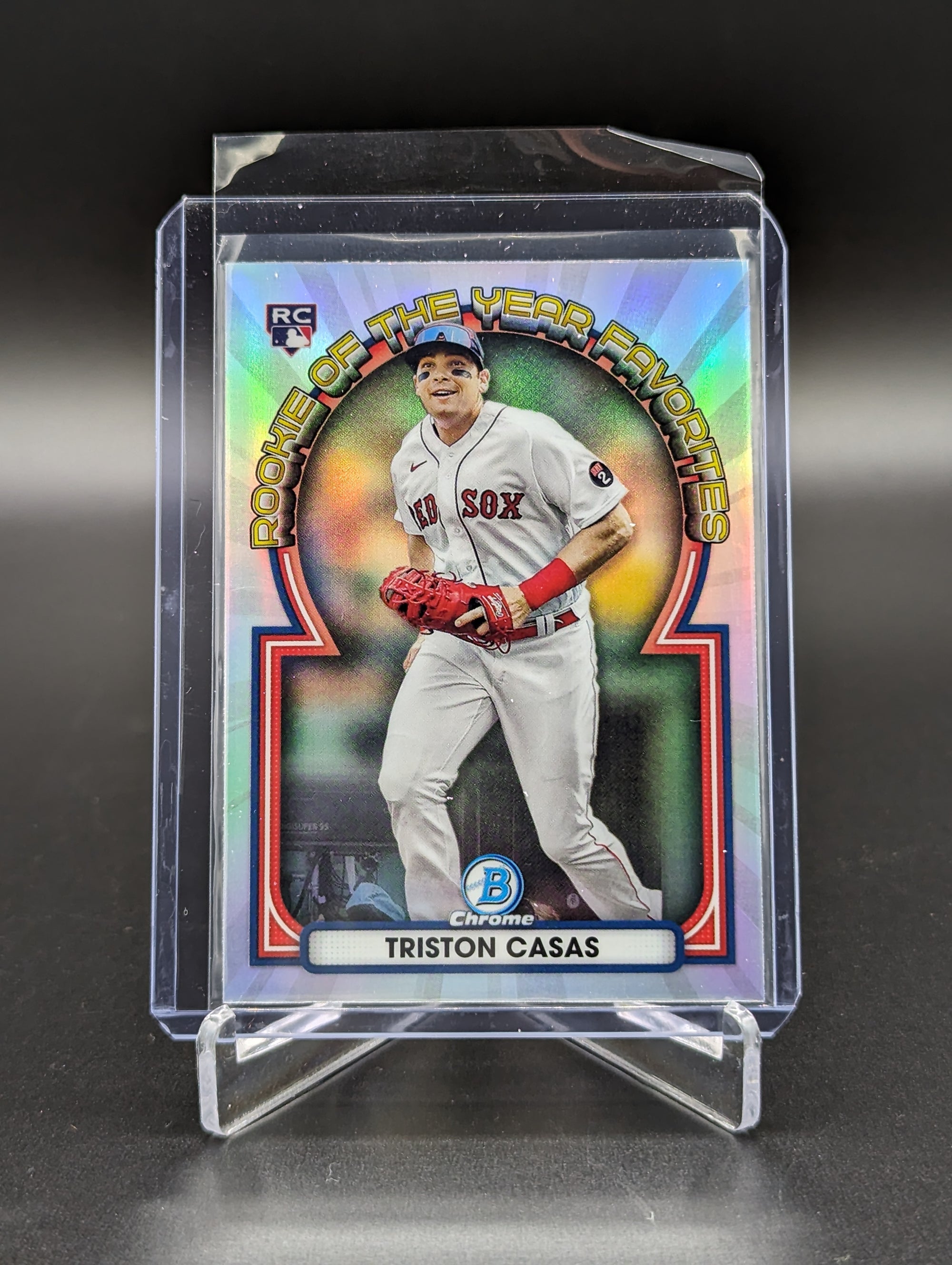 2023 Bowman Chrome ROY Favorites #ROYF-14 Triston Casas RC Red Sox (2 Card Lot)