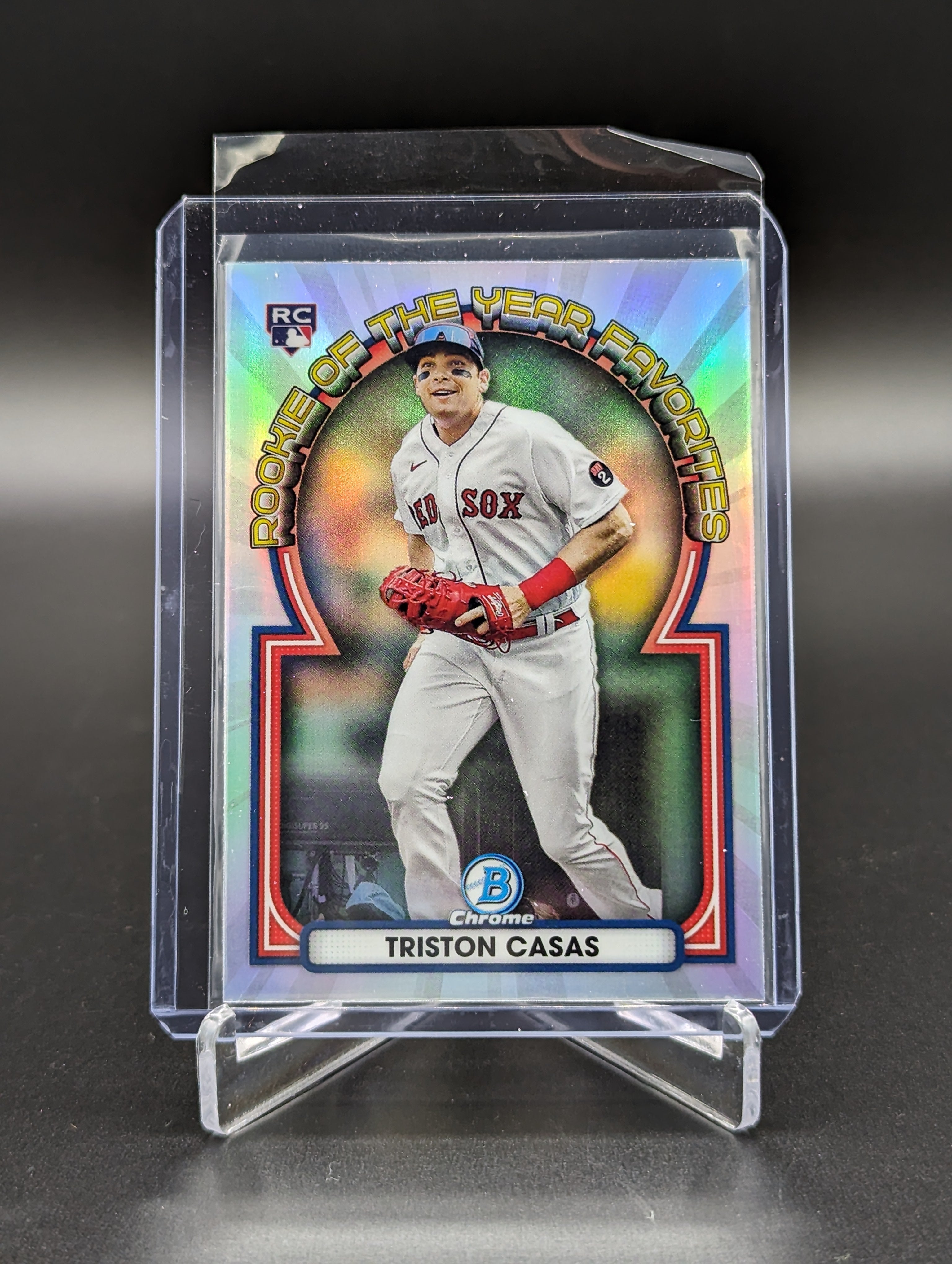 2023 Bowman Chrome ROY Favorites #ROYF-14 Triston Casas RC Red Sox (2 Card Lot)