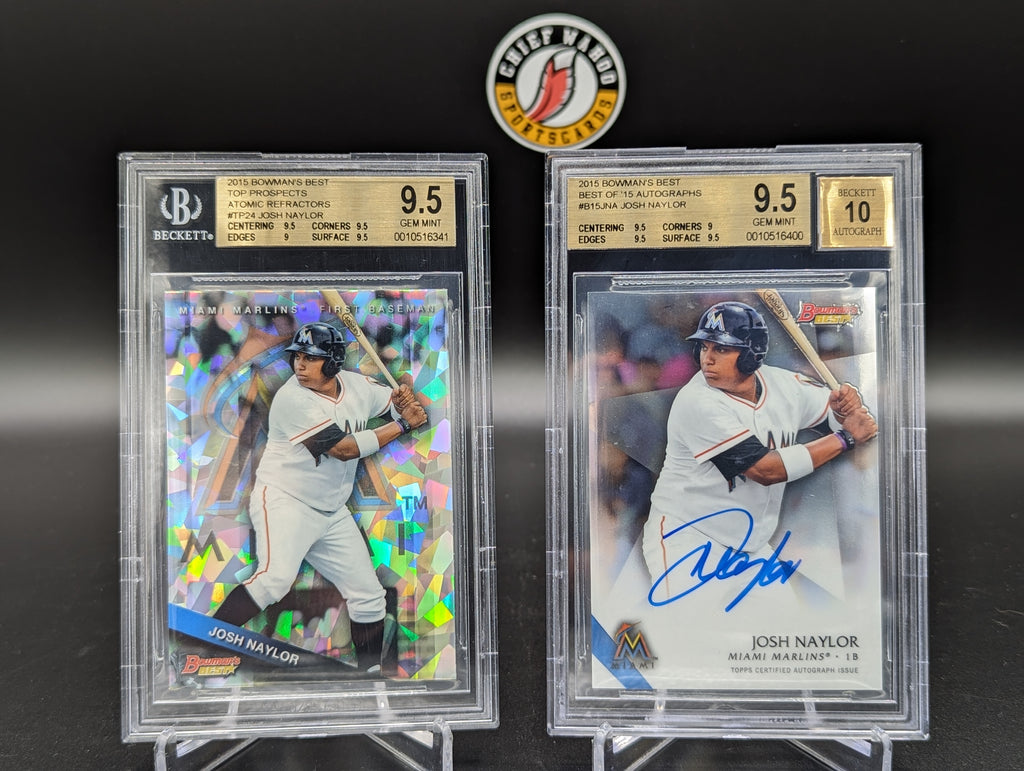 2015 Bowman's Best Josh Naylor BGS 9.5 Marlins Guardians