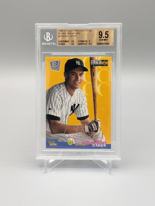 1995 Collector's Choice Silver Signature #2 Derek Jeter Yankees BGS 9.5