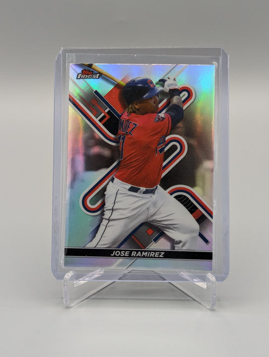 2022 Topps Finest Refractor #48 Jose Ramirez Indians