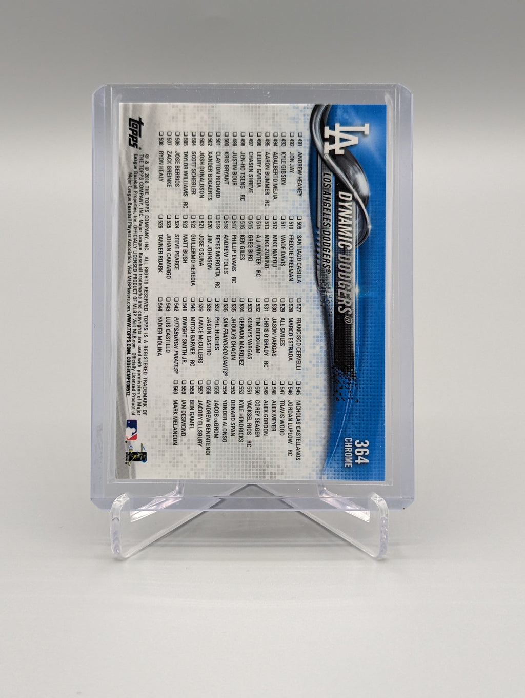 2018 Topps Chrome Sapphire #364 Dynamic Dodgers Puig/Bellinger Dodgers