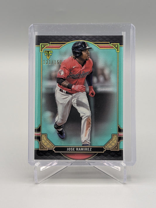 2022 Topps Triple Threads Aquamarine #85 Jose Ramirez Guardians #/150