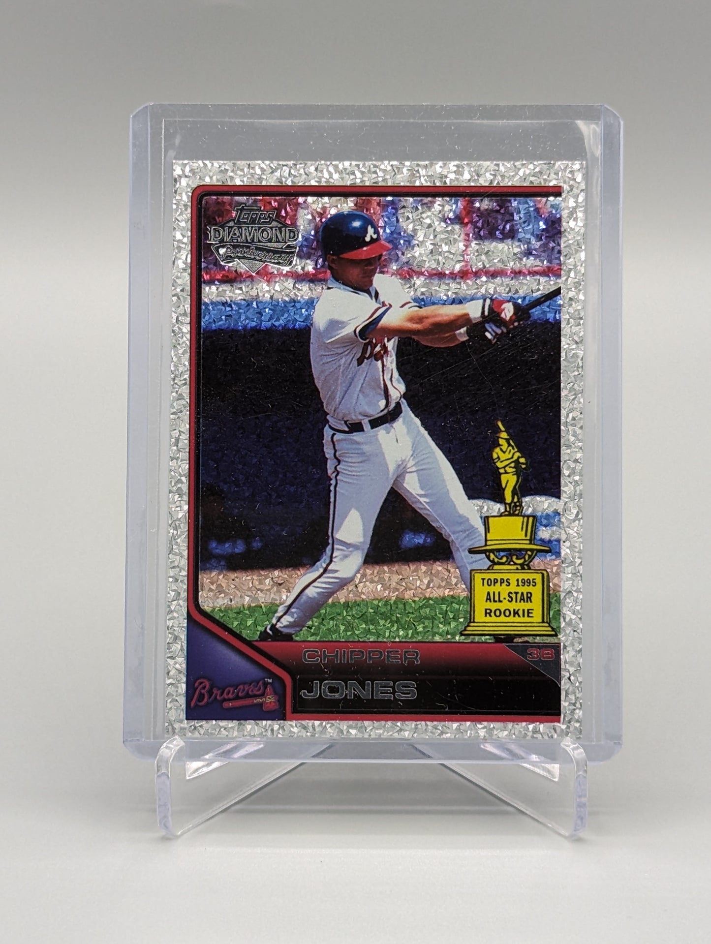 2011 Topps Lineage Diamond Anniversary Platinum Refractor #195 Chipper Jones Braves