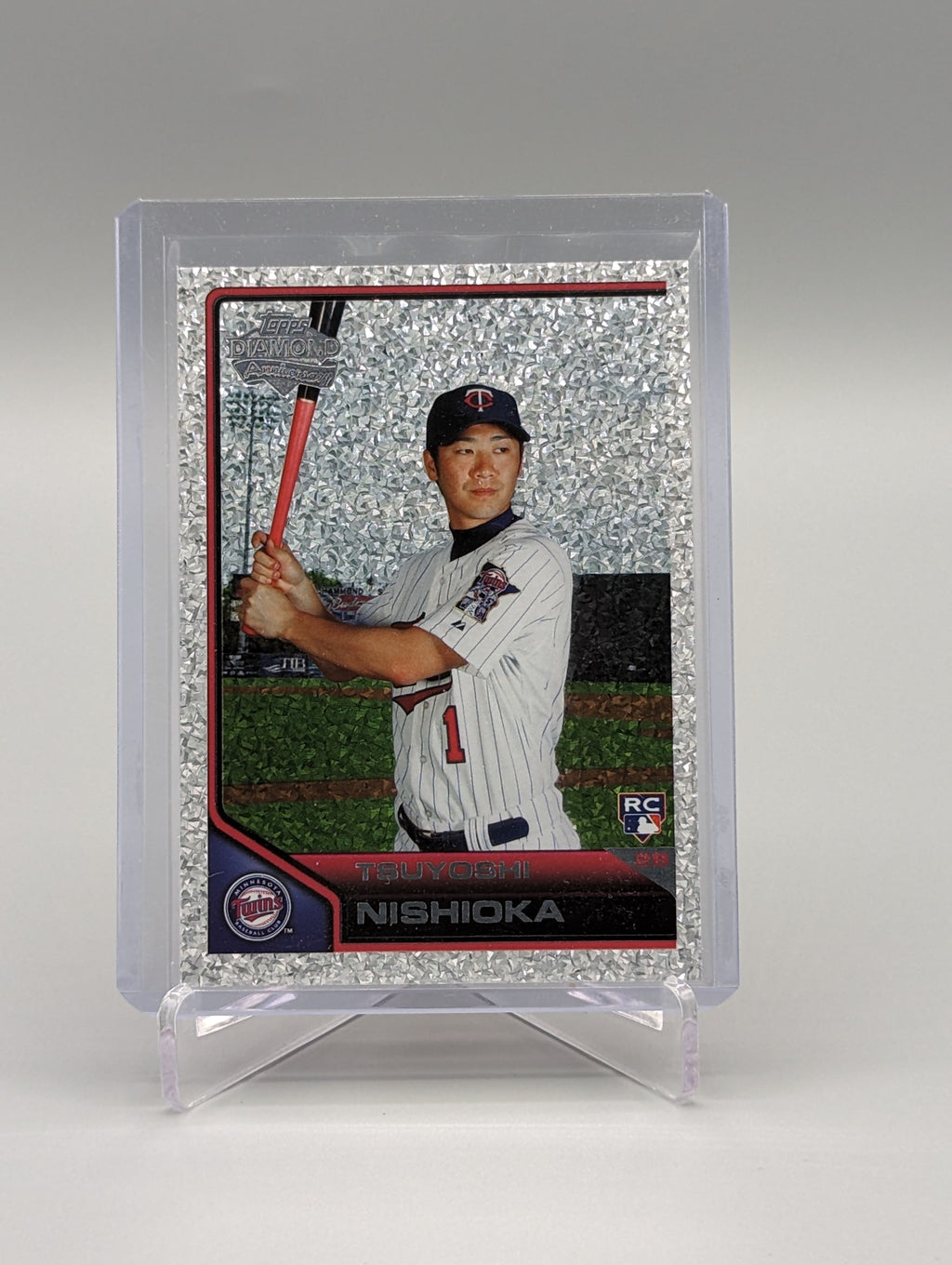 2011 Topps Lineage Diamond Anniversary Platinum Refractor #24 Tsuyoshi Nishioka RC Twins