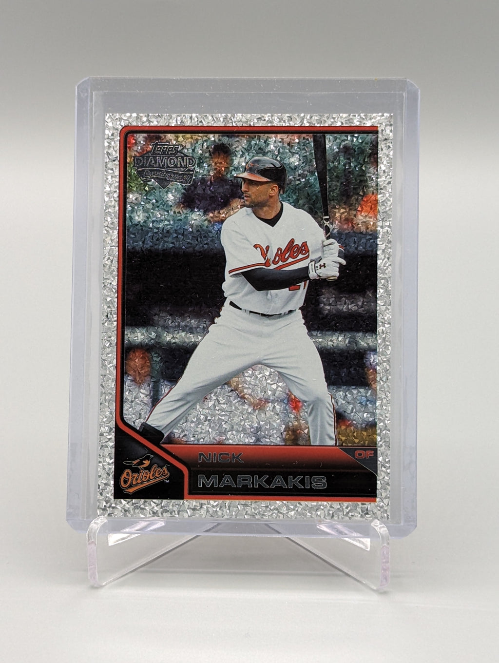 2011 Topps Lineage Diamond Anniversary Platinum Refractor #132 Nick Markakis Orioles