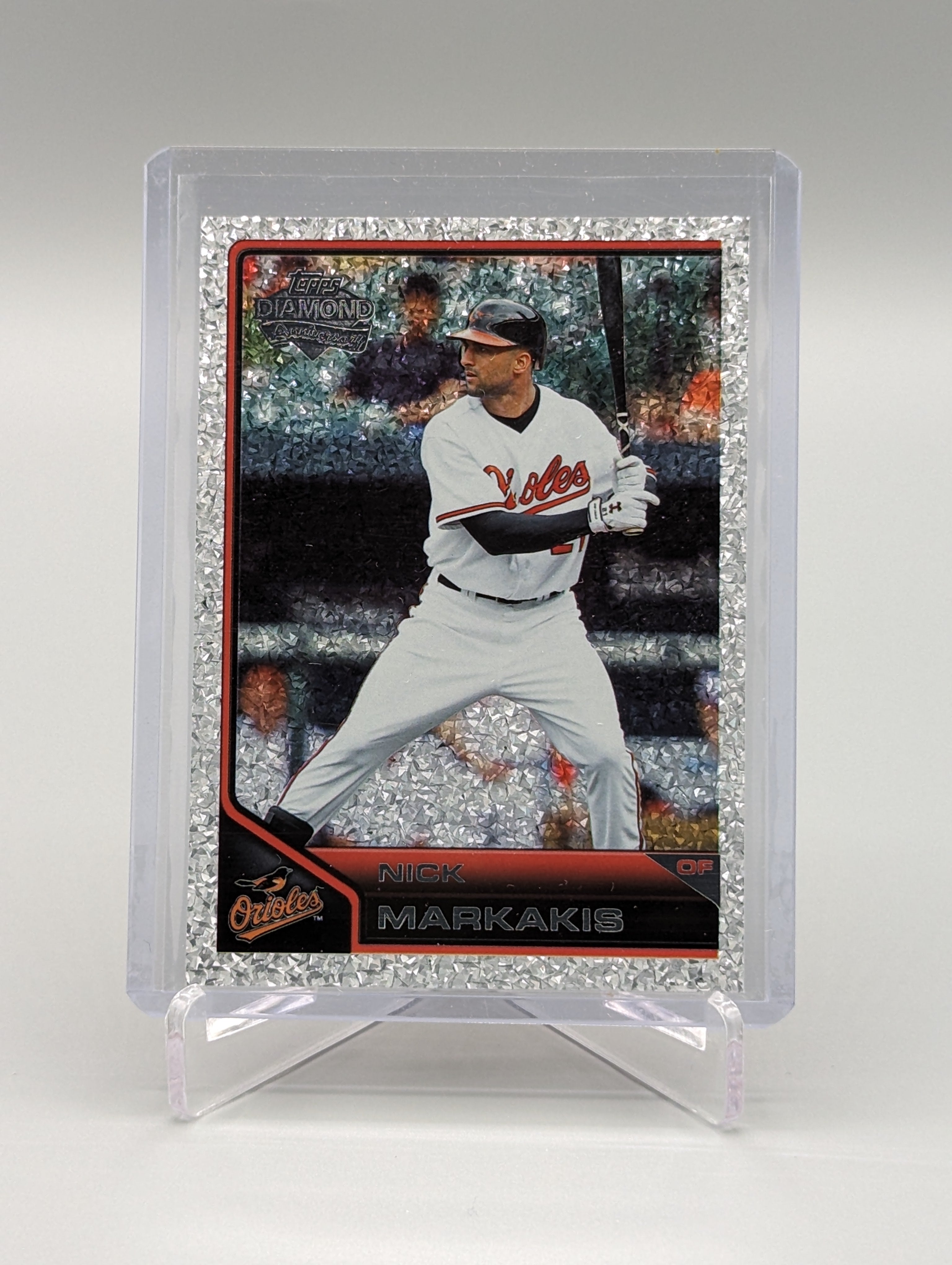 2011 Topps Lineage Diamond Anniversary Platinum Refractor #132 Nick Markakis Orioles