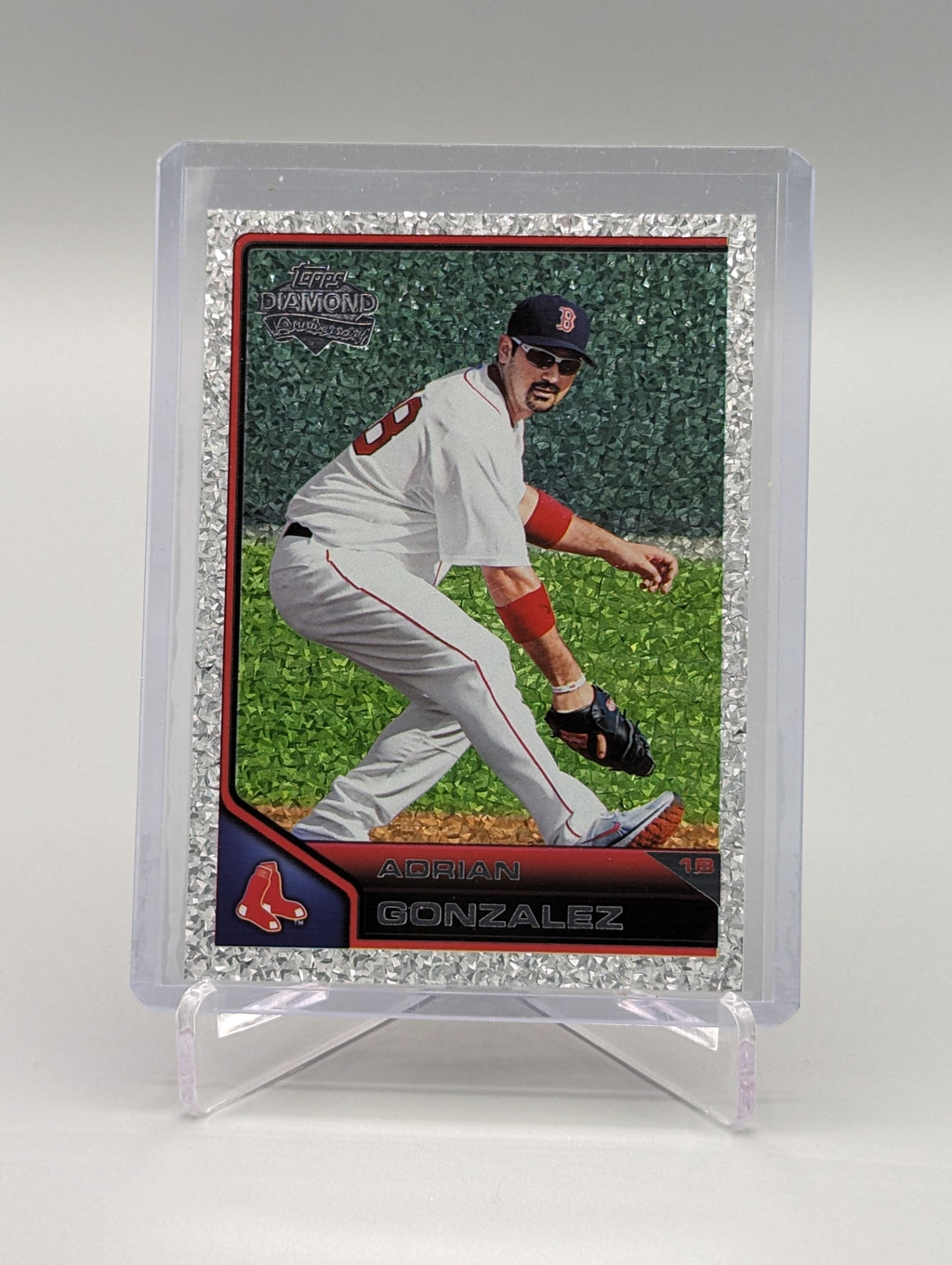 2011 Topps Lineage Diamond Anniversary Platinum Refractor #145 Adrian Gonzalez Red Sox