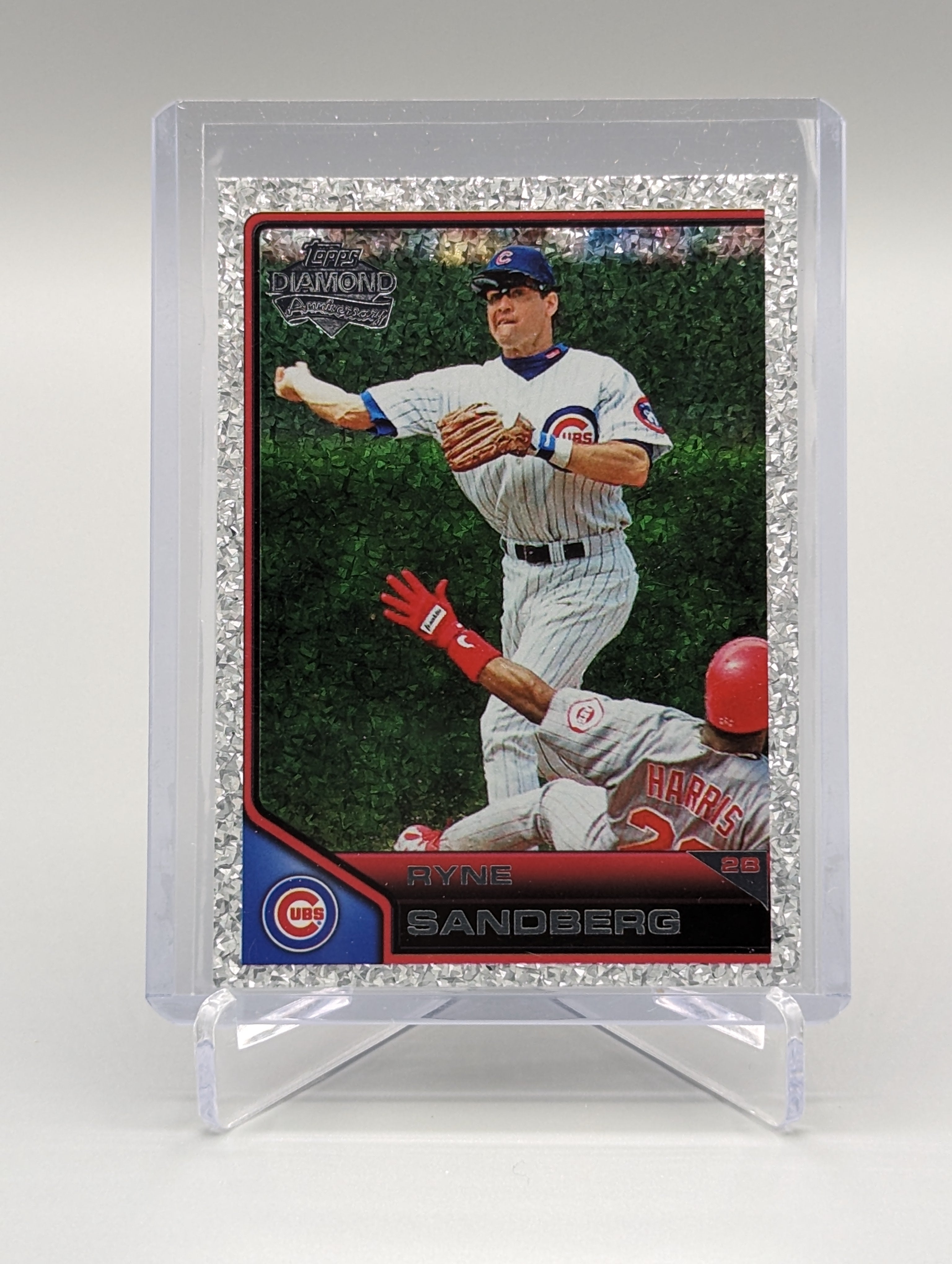 2011 Topps Lineage Diamond Anniversary Platinum Refractor #171 Ryne Sandberg Cubs