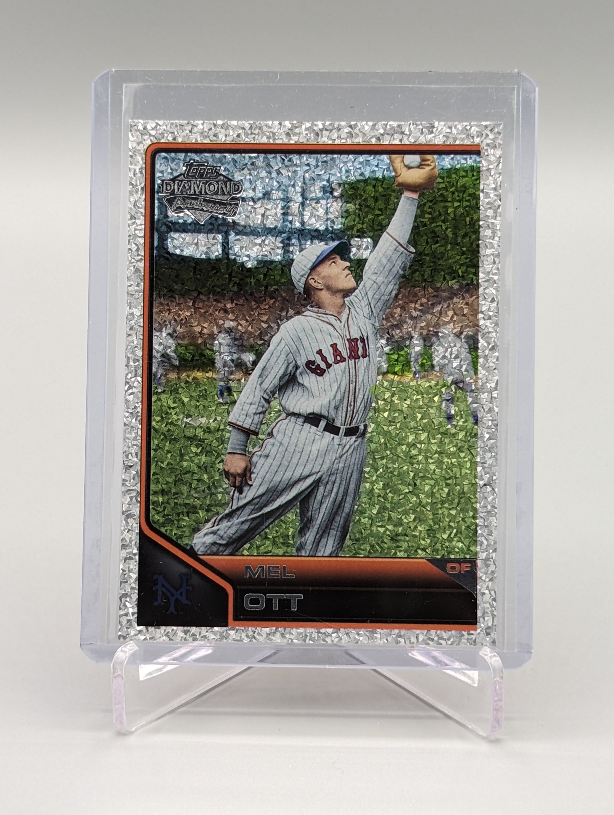 2011 Topps Lineage Diamond Anniversary Platinum Refractor #186 Mel Ott Giants
