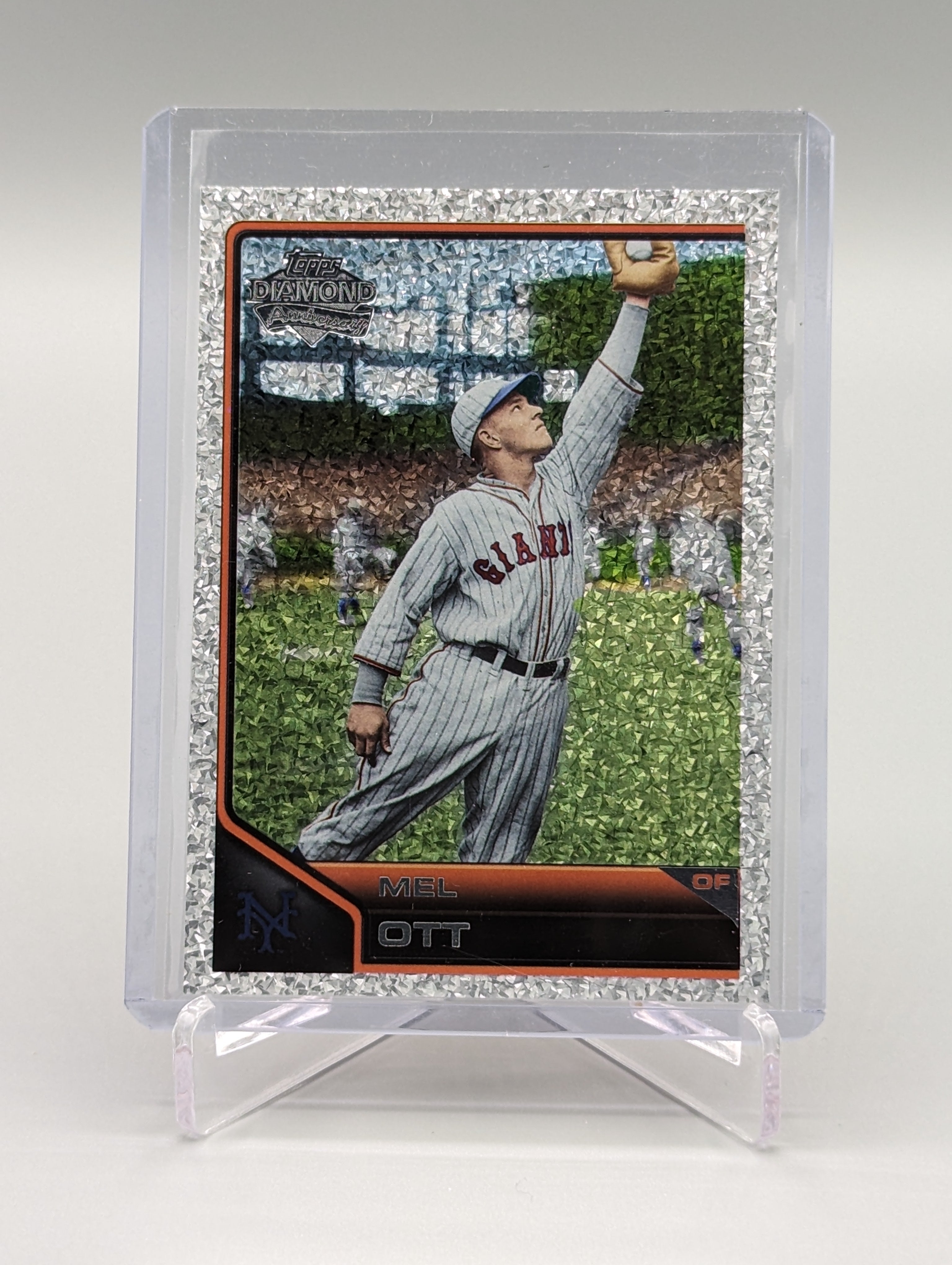 2011 Topps Lineage Diamond Anniversary Platinum Refractor #186 Mel Ott Giants