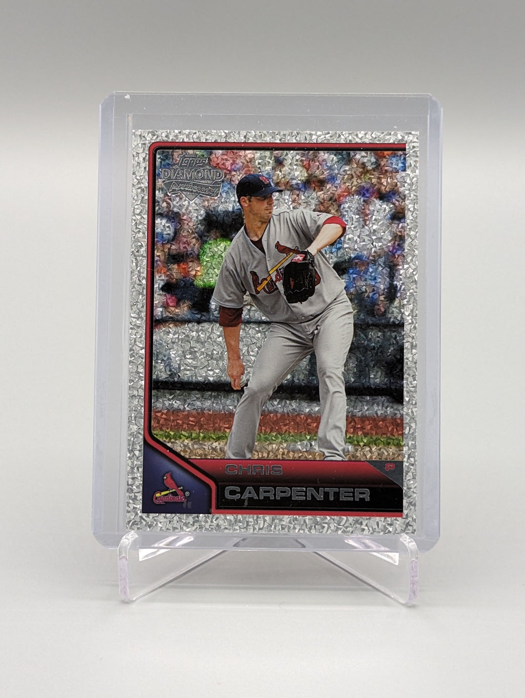 2011 Topps Lineage Diamond Anniversary Platinum Refractor #38 Chris Carpenter Cardinals