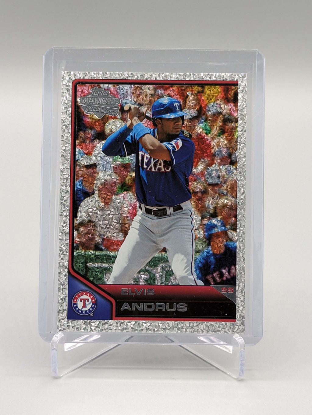 2011 Topps Lineage Diamond Anniversary Platinum Refractor #12 Elvis Andrus Rangers