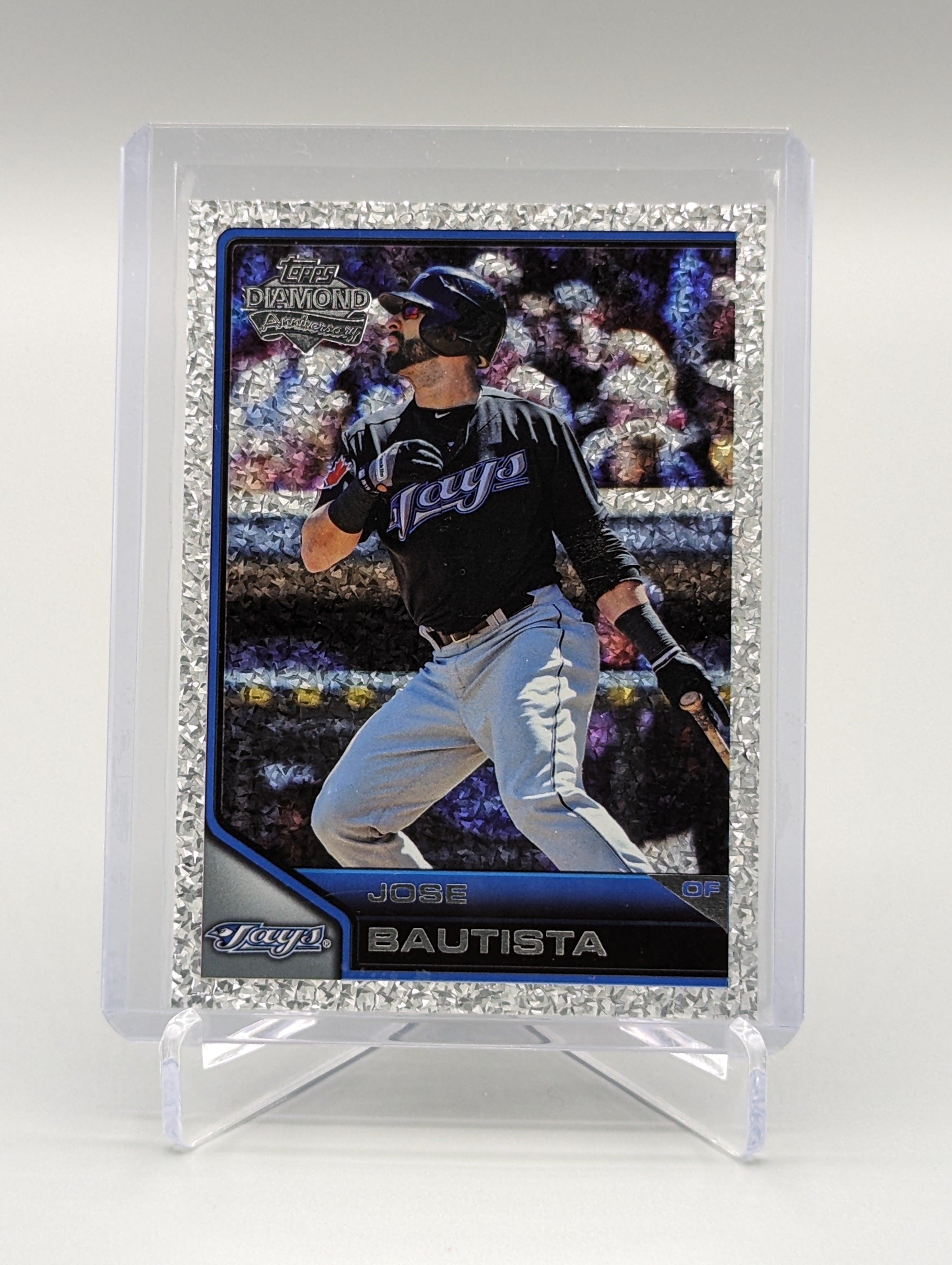 2011 Topps Lineage Diamond Anniversary Platinum Refractor #172 Jose Bautista Blue Jays