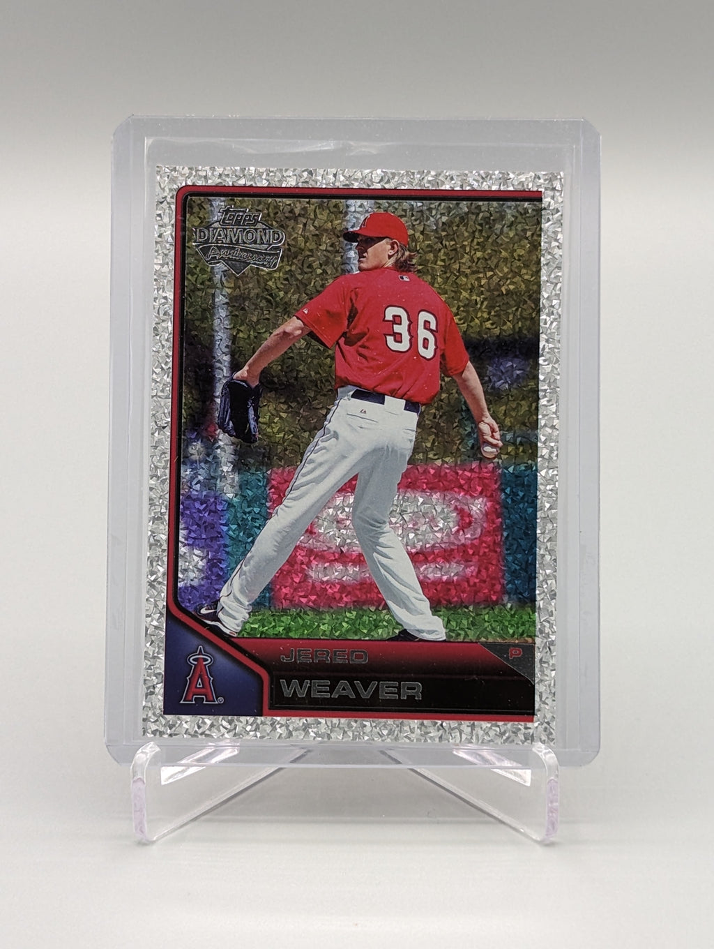 2011 Topps Lineage Diamond Anniversary Platinum Refractor #163 Jered Weaver Angels