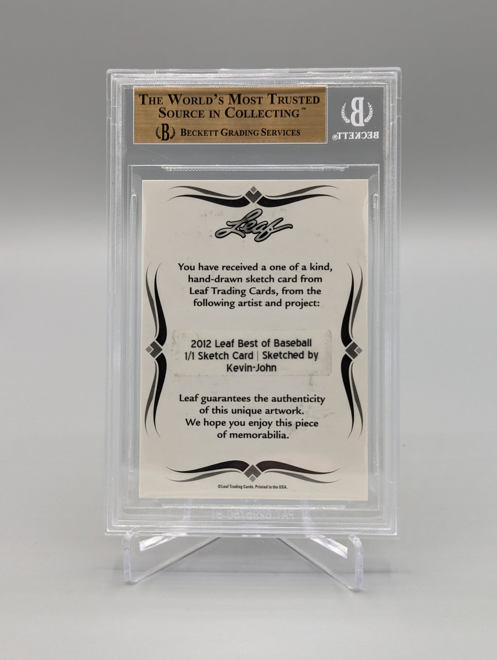 2012 Leaf Best Of Baseball Sketch Larry Doby Indians Kevin-John