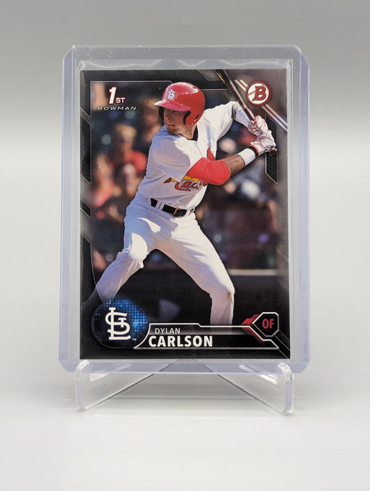 2016 Bowman Silver #BD-3 Dylan Carlson #/499 Cardinals