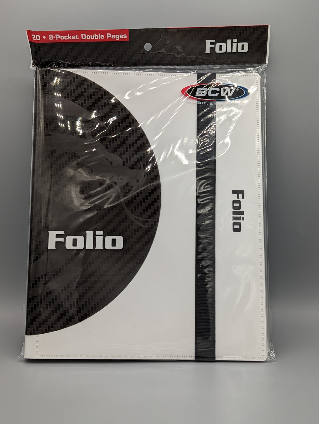 BCW Folio 20 9-Pocket Double Pages Binder Organizer White