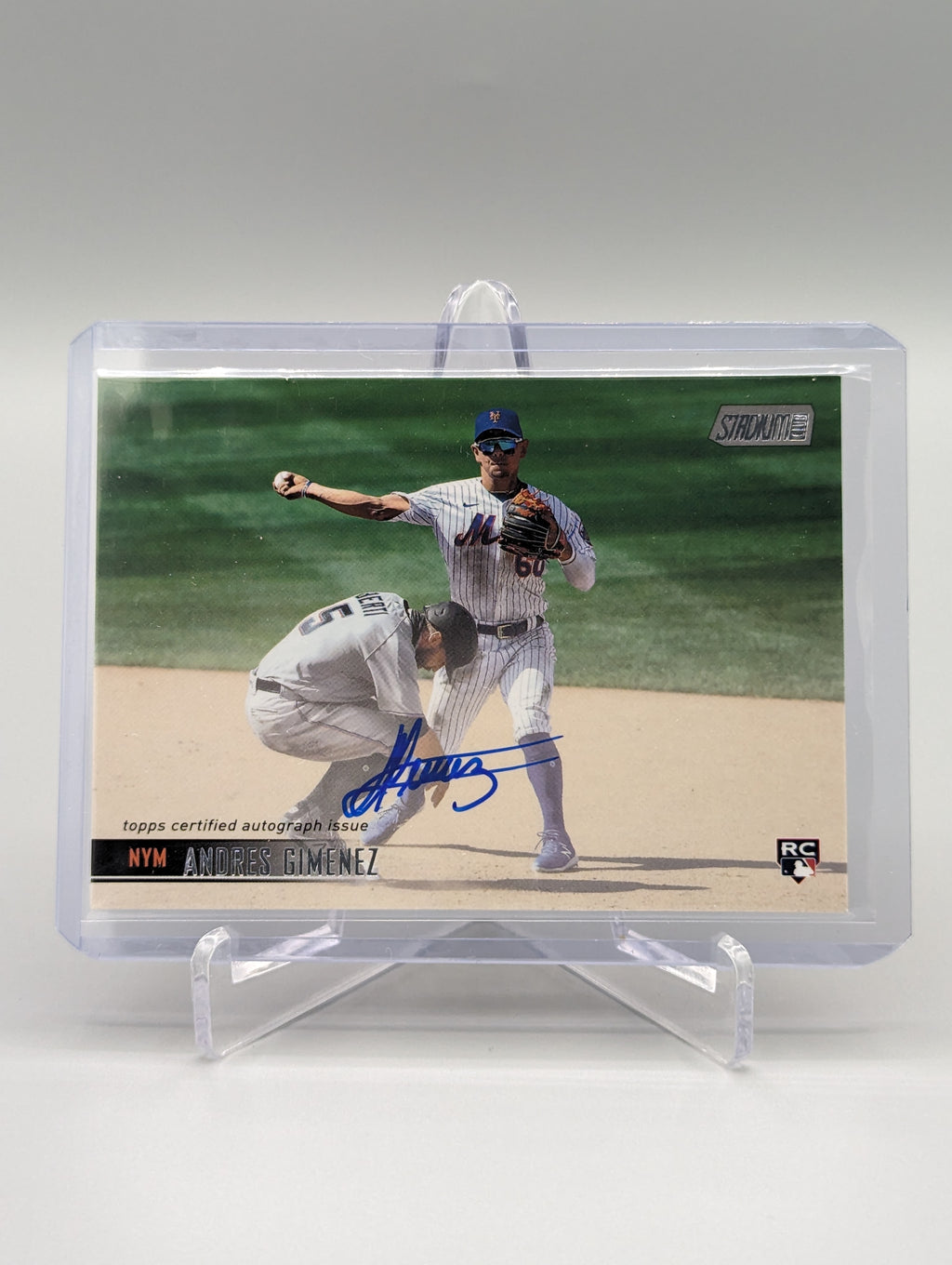 2021 Topps Stadium Club Auto #SCBA-AGI Andres Gimenez Mets