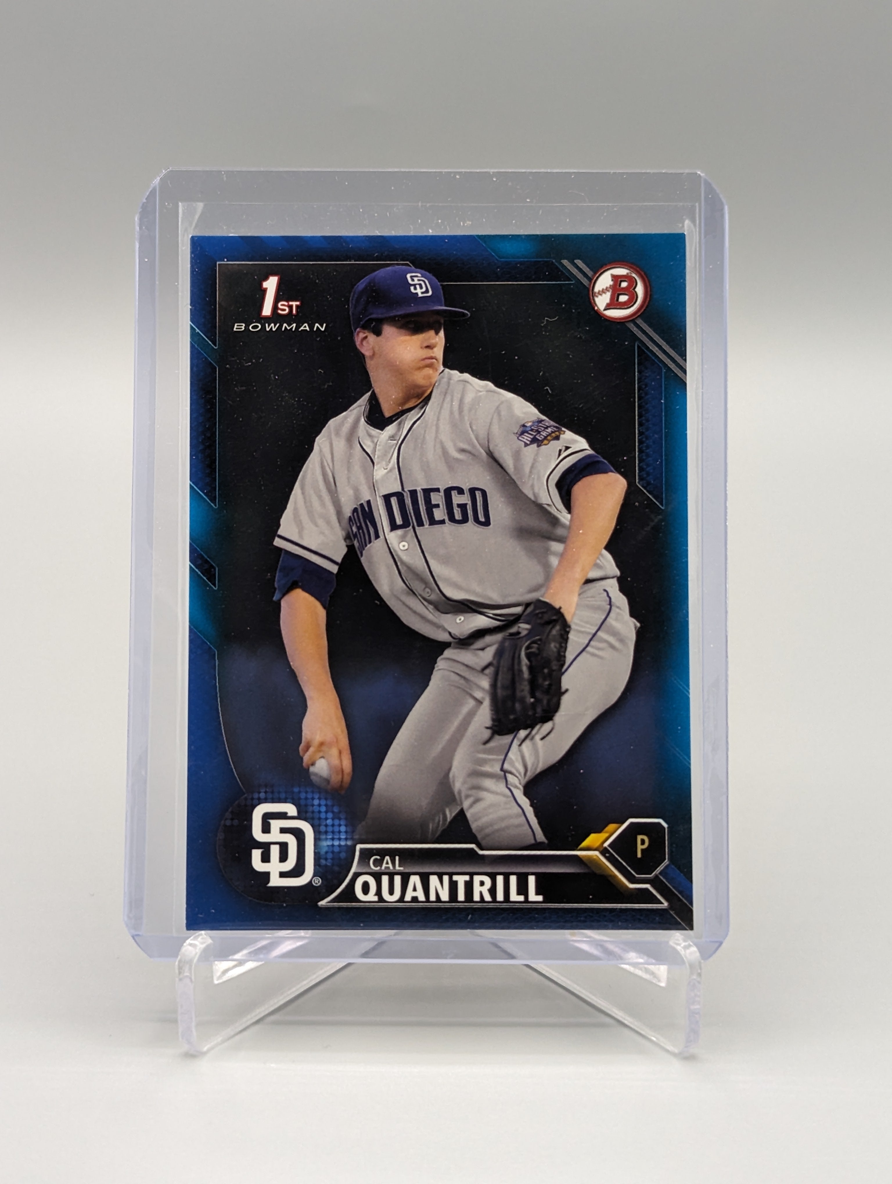 2016 Bowman Blue #BD-20 Cal Quantrill #/150 Padres