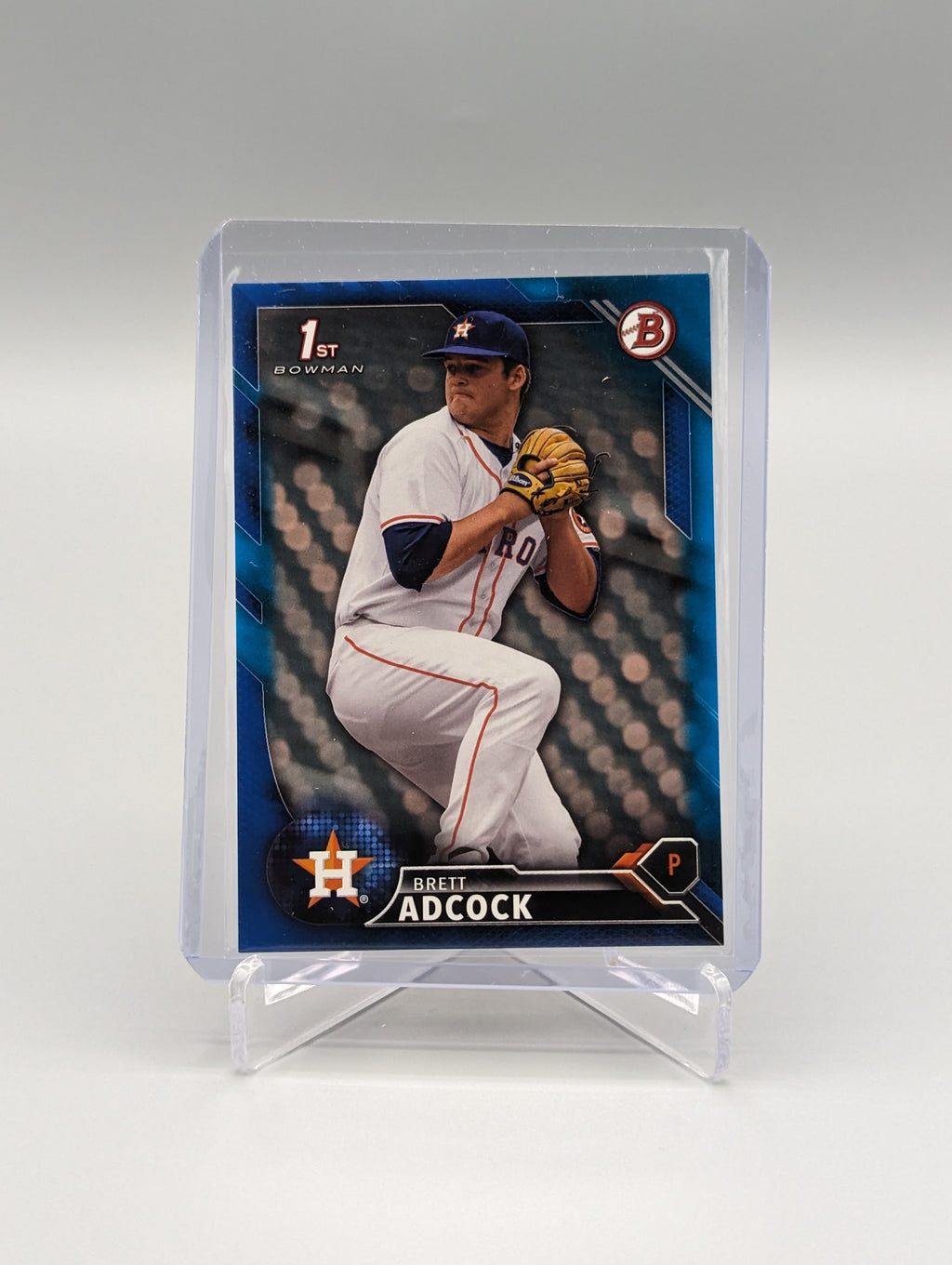 2016 Bowman Blue #BD-49 Brett Adcock #/150 Astros