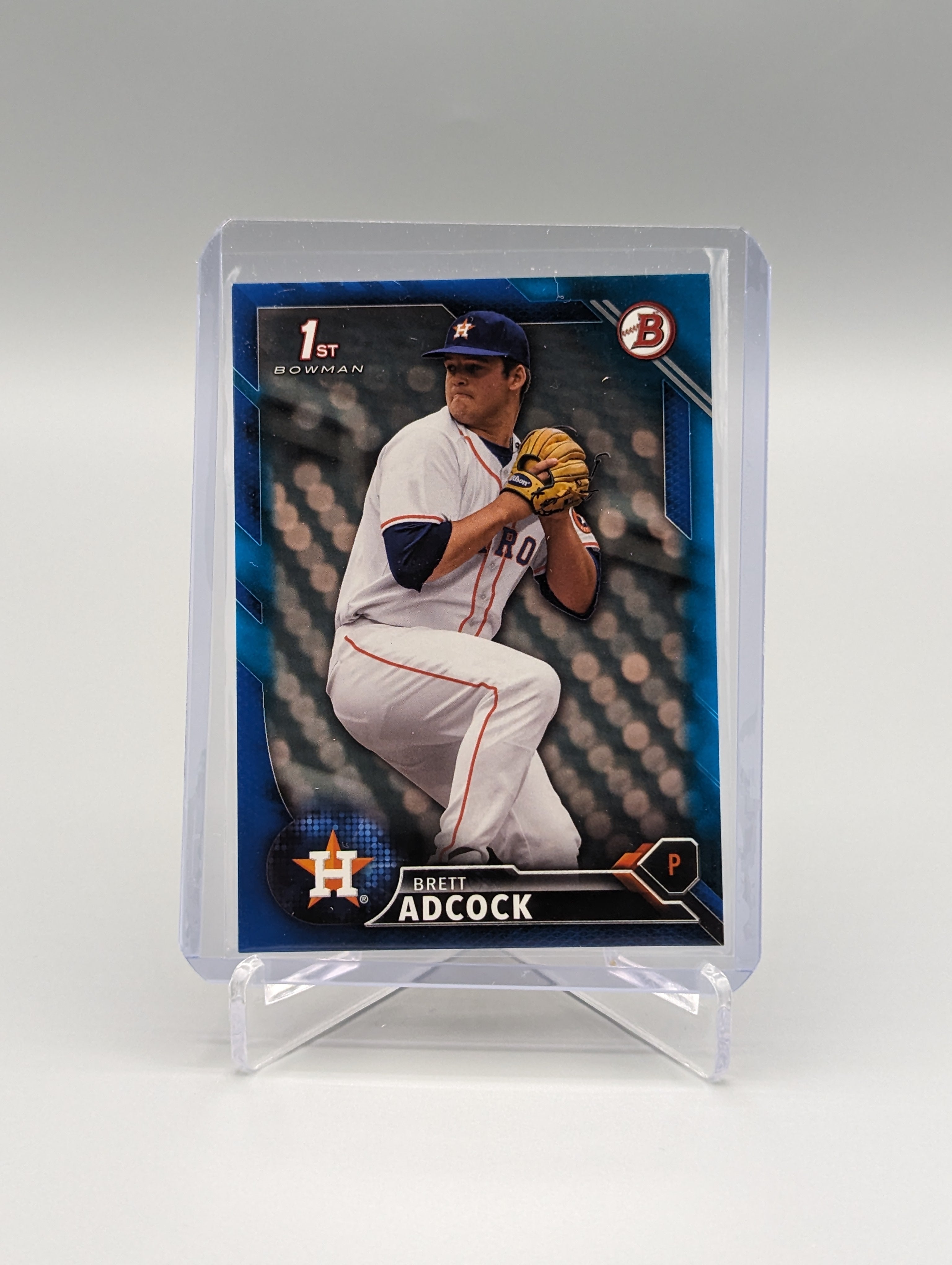 2016 Bowman Blue #BD-49 Brett Adcock #/150 Astros