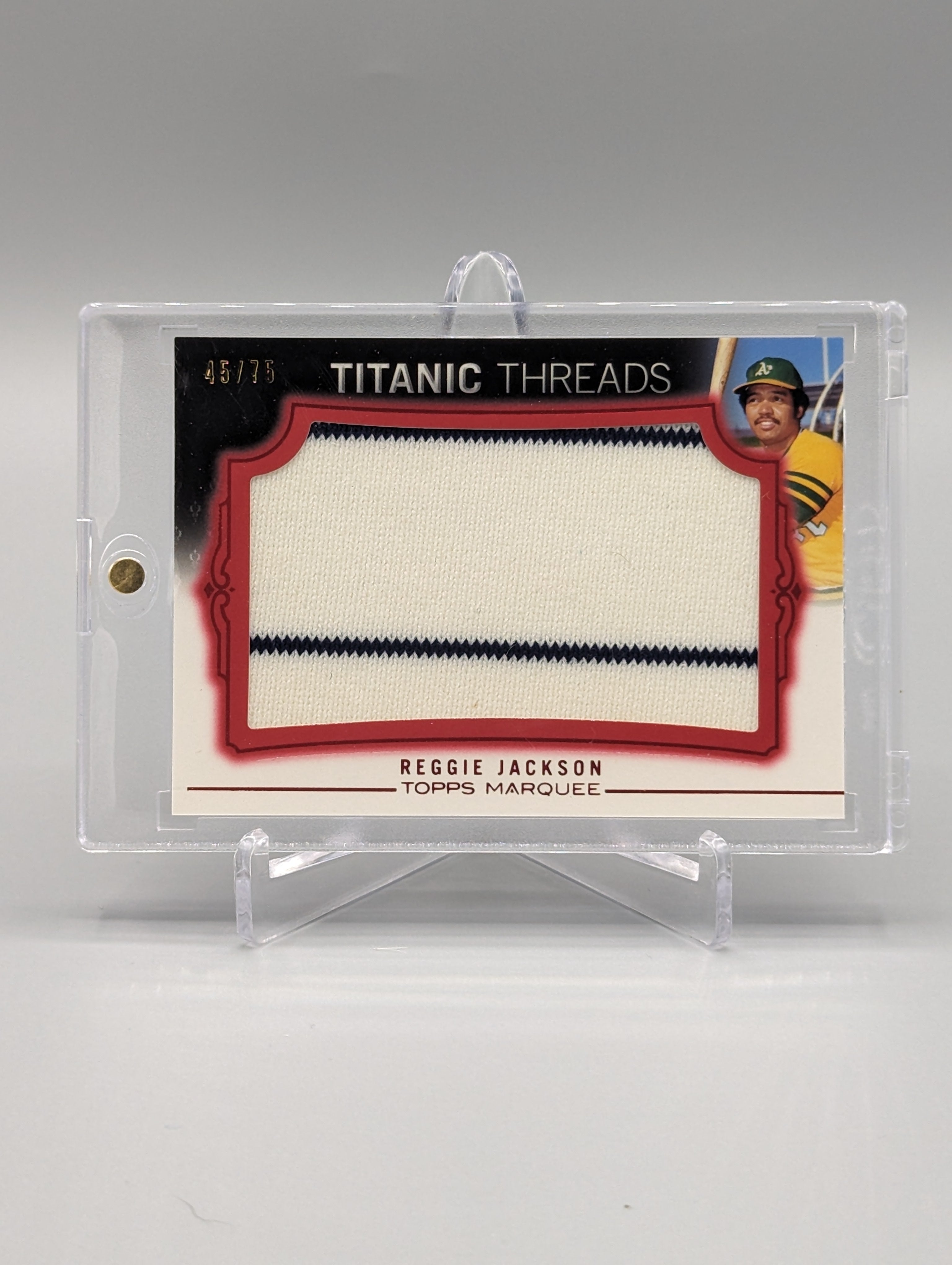 2011 Topps Marquee Titanic Threads #TTJR-20 Reggie Jackson #/99 Athletics A's