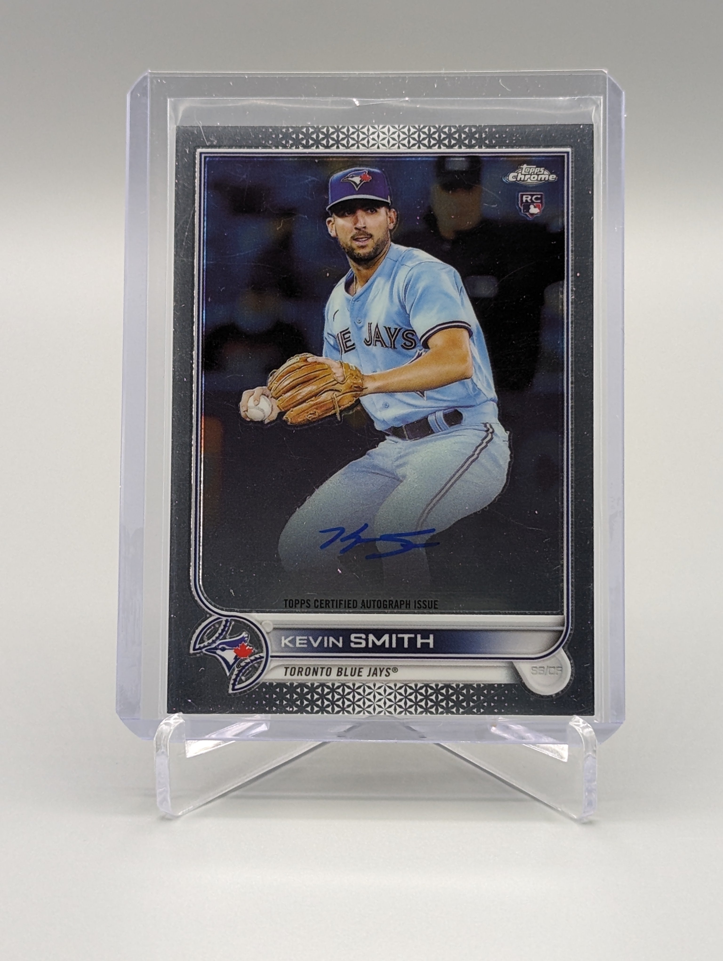 2022 Topps Chrome Auto #RA-KS Kevin Smith RC Blue Jays