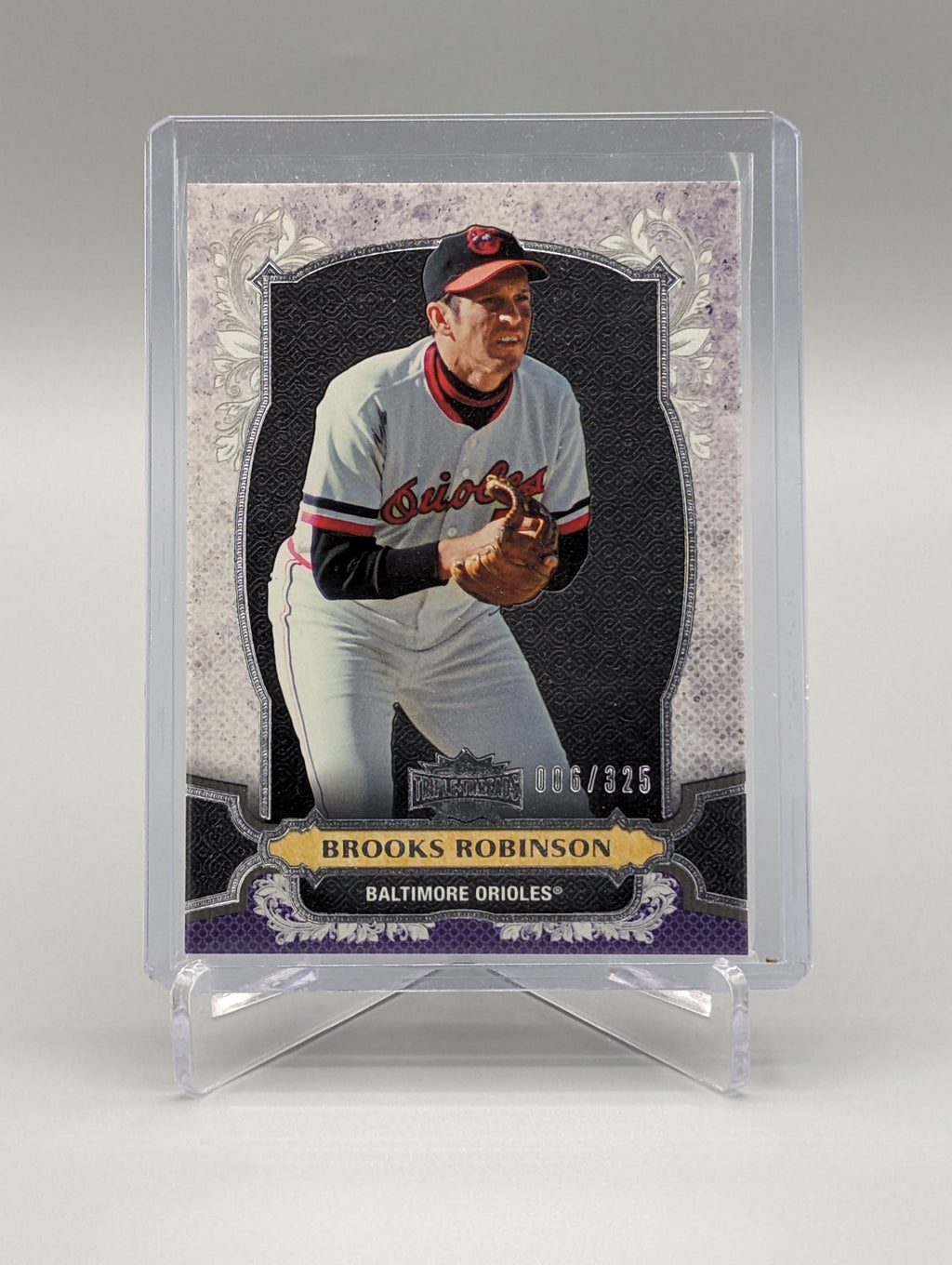 2014 Topps Triple Threads Amethyst #17 Brooks Robinson #/325 Orioles