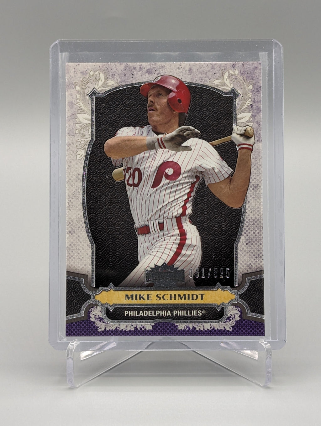 2014 Topps Triple Threads Amethyst #24 Mike Schmidt #/325 Phillies