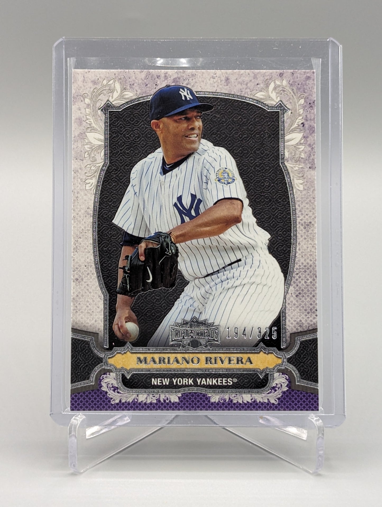 2014 Topps Triple Threads Amethyst #47 Mariano Rivera #/325 Yankees
