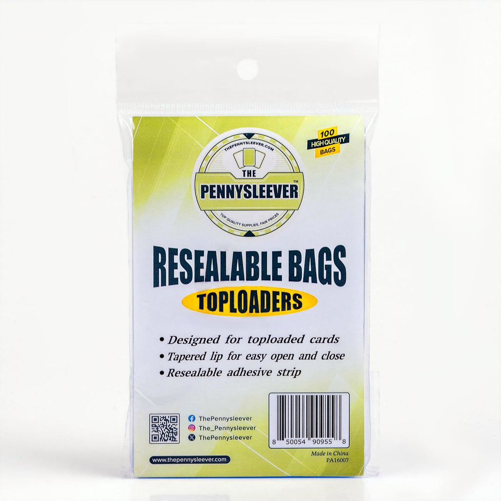 Resealable Bags for Toploaders (100 count)