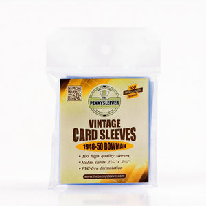 Vintage Card Sleeves 1948-50 Bowman (100 count)