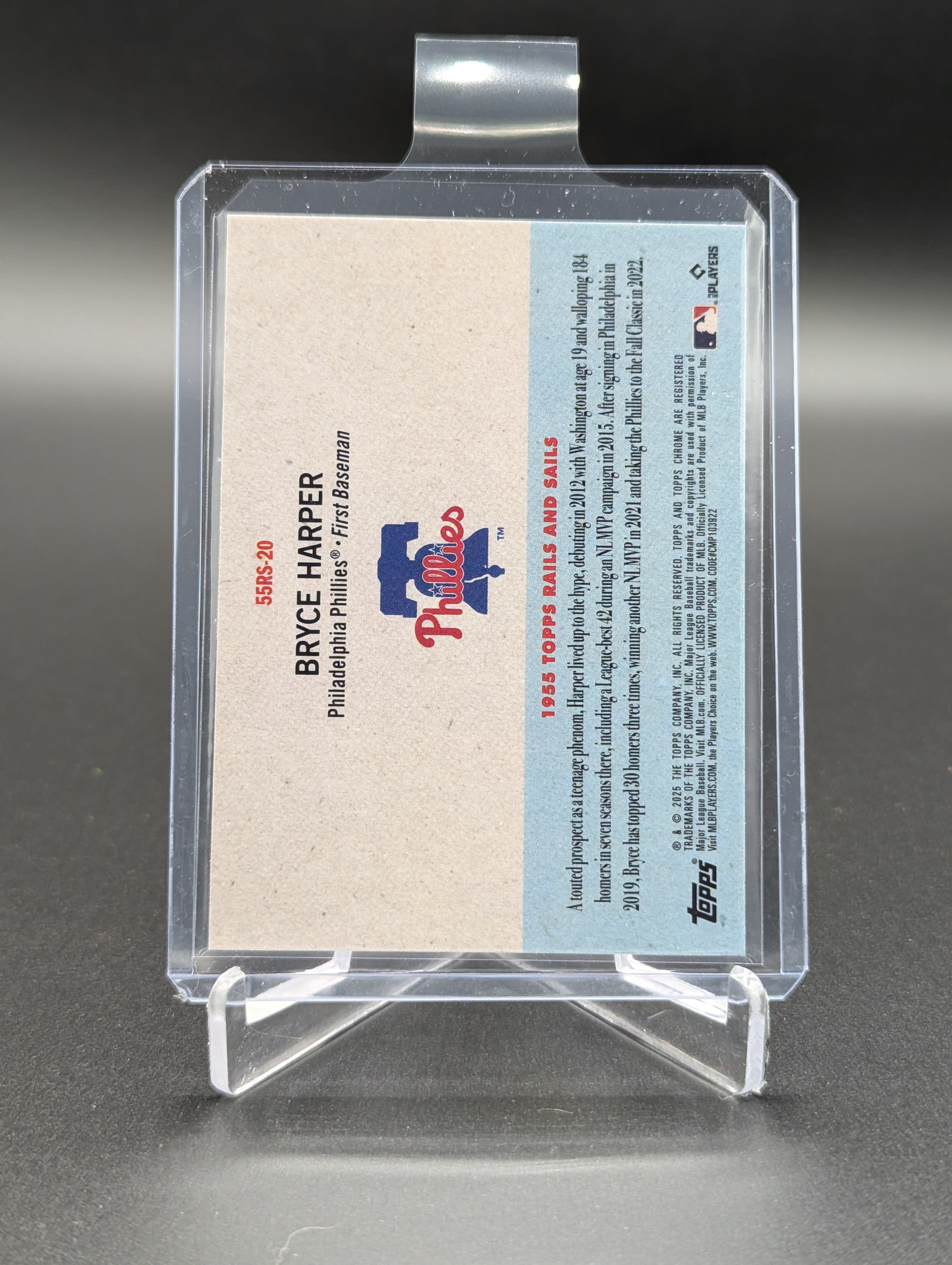 2025 Topps Chrome Platinum Rails & Sails #55RS-20 Bryce Harper